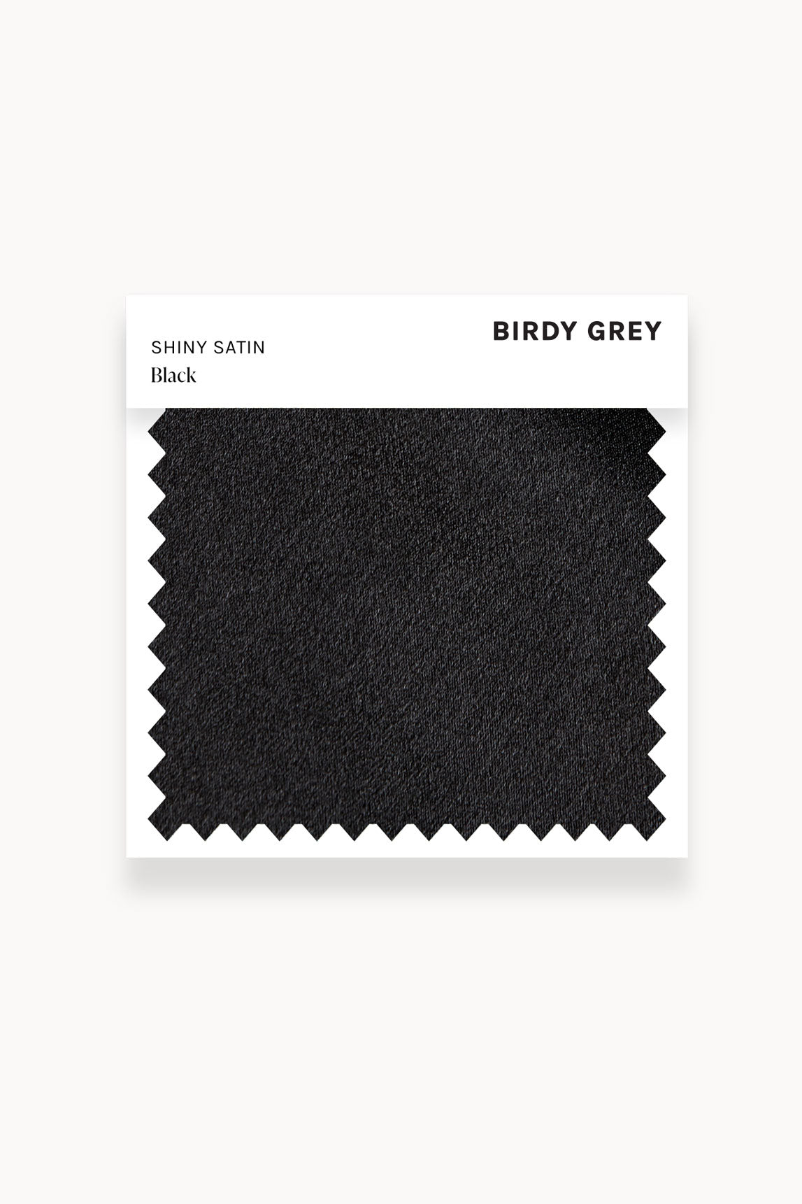 Black Shiny Satin Swatch by Birdy Grey