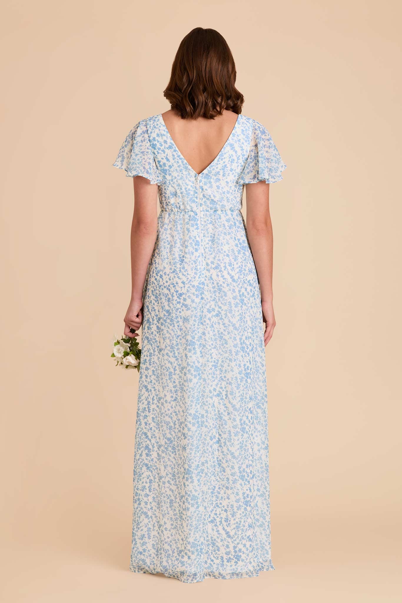 Blue Dreamy Ditsy Hannah Empire Dress by Birdy Grey