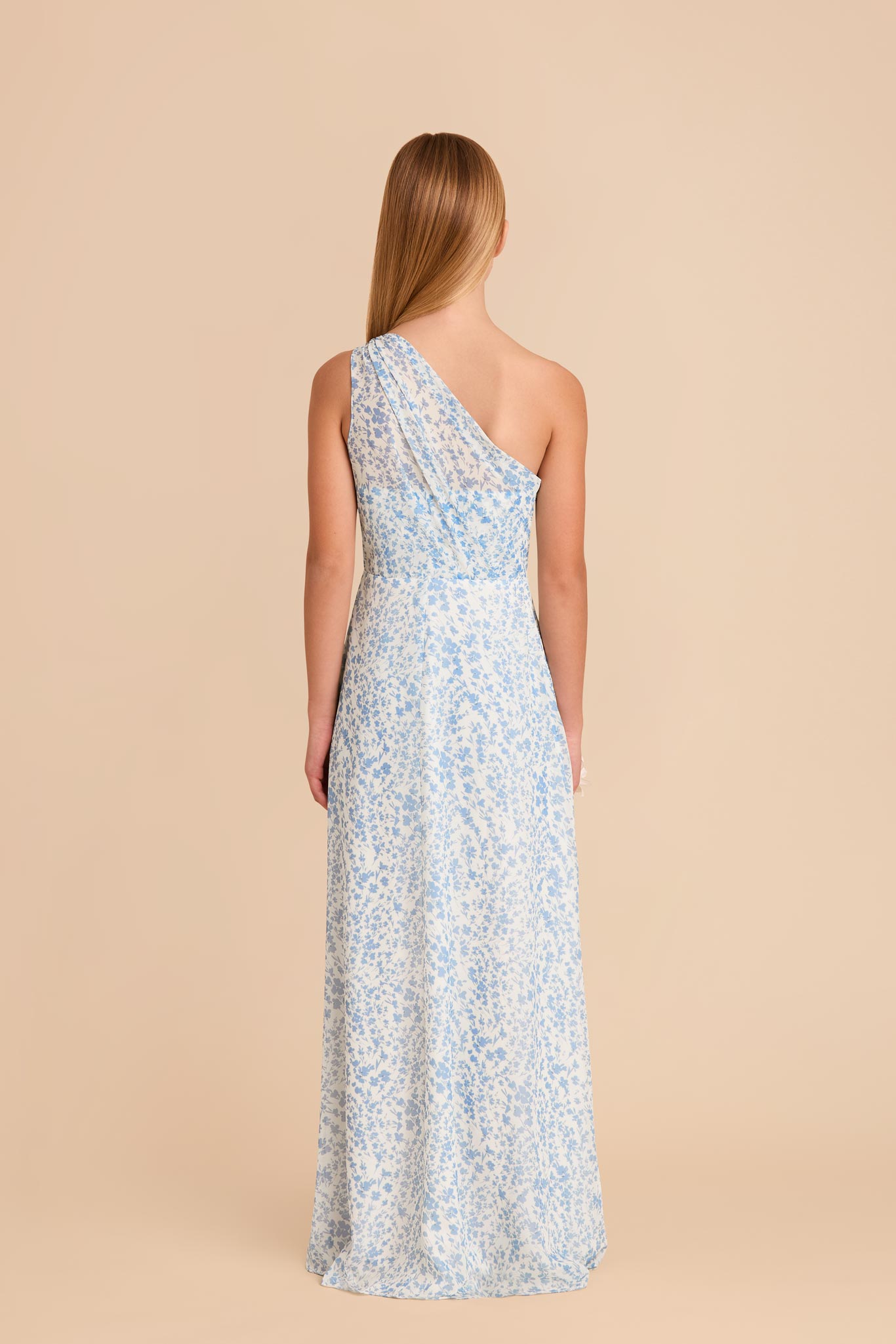 Kiara Junior Chiffon Dress - Blue Dreamy Ditsy by Birdy Grey