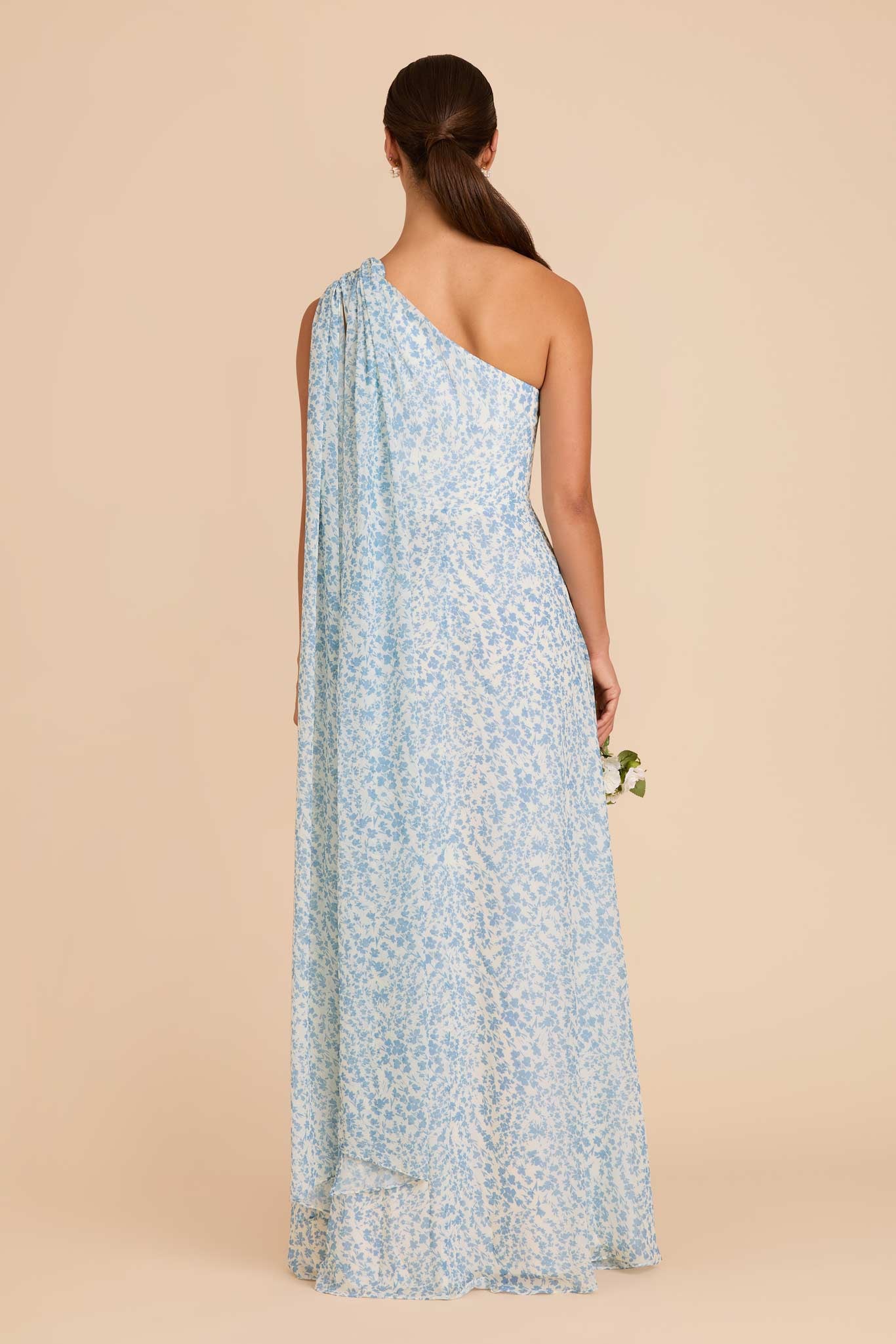 Blue Dreamy Ditsy Melissa Chiffon Dress by Birdy Grey