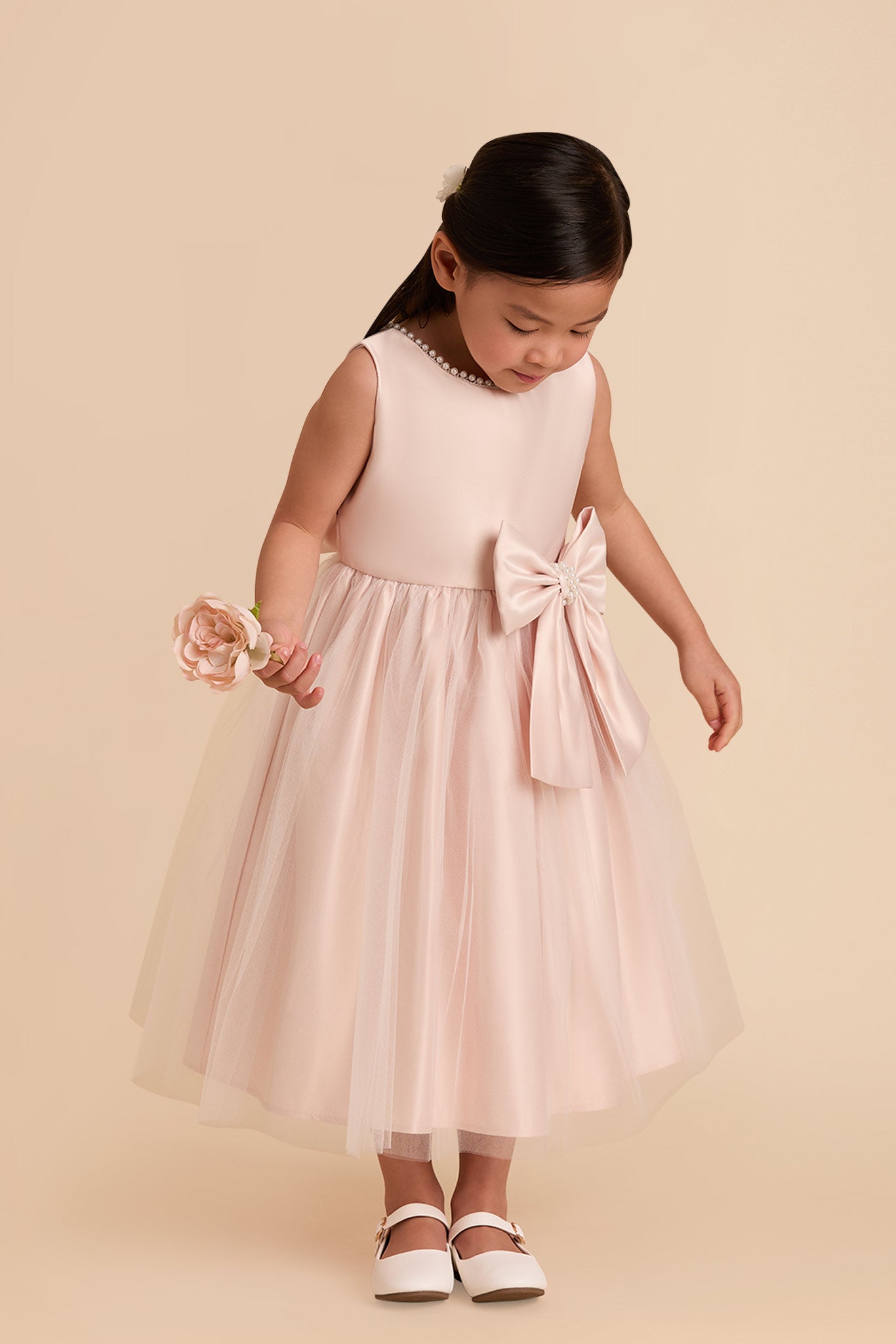 Blush Fern Flower Girl Dress by Birdy Grey