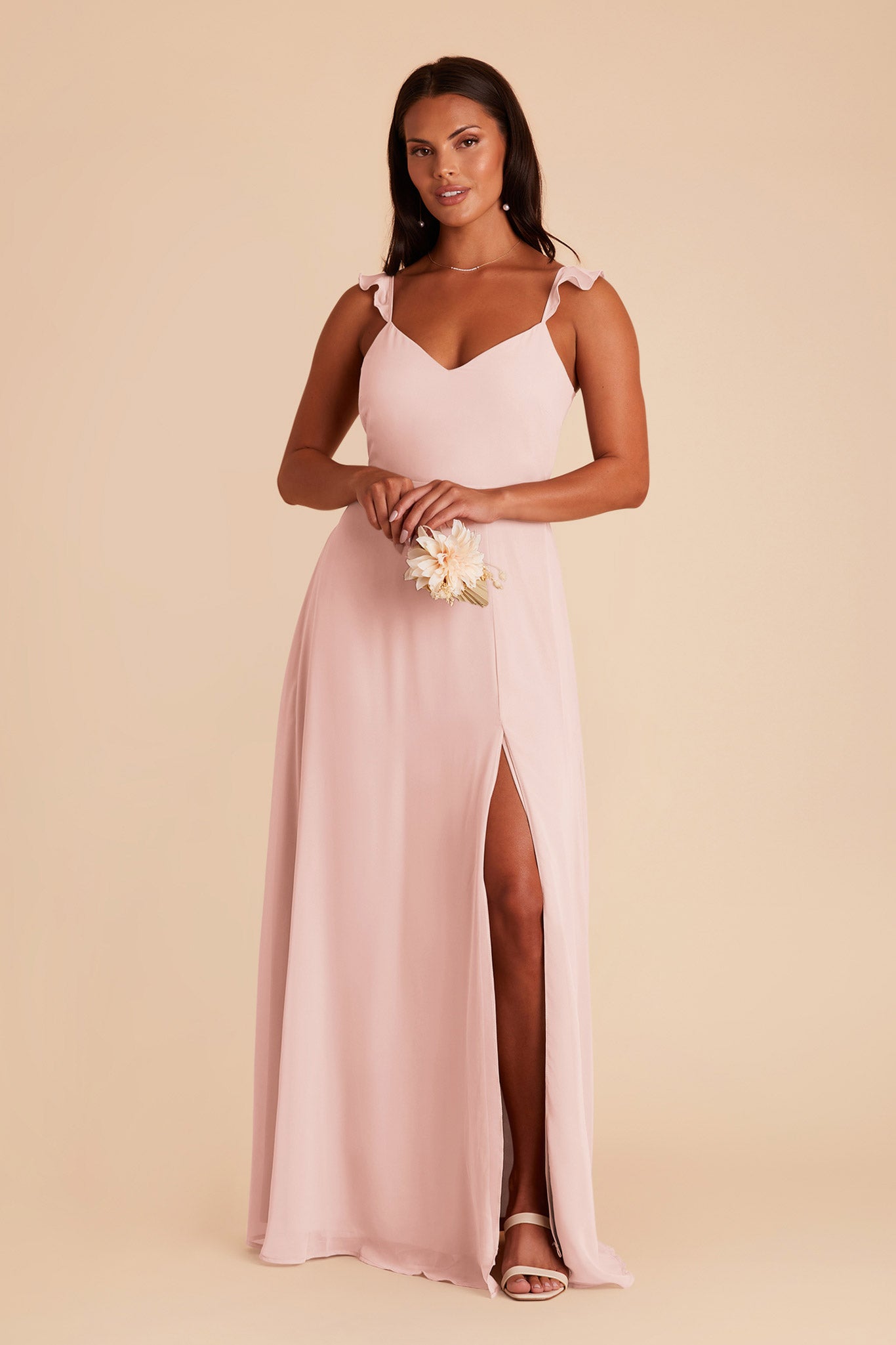 Blush pink formal dress plus size hot sale