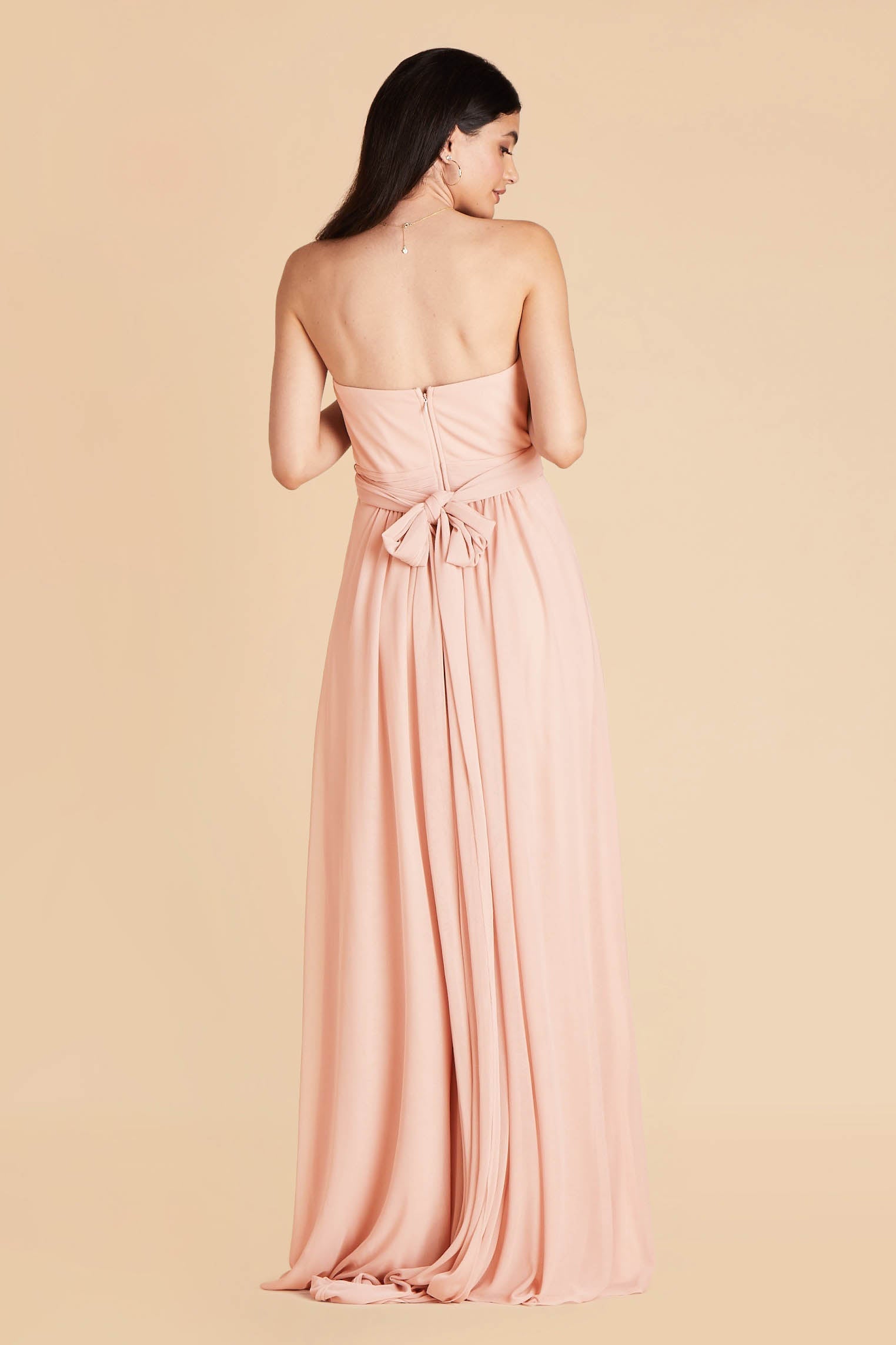 Grace convertible bridesmaid dress in Blush Pink Chiffon