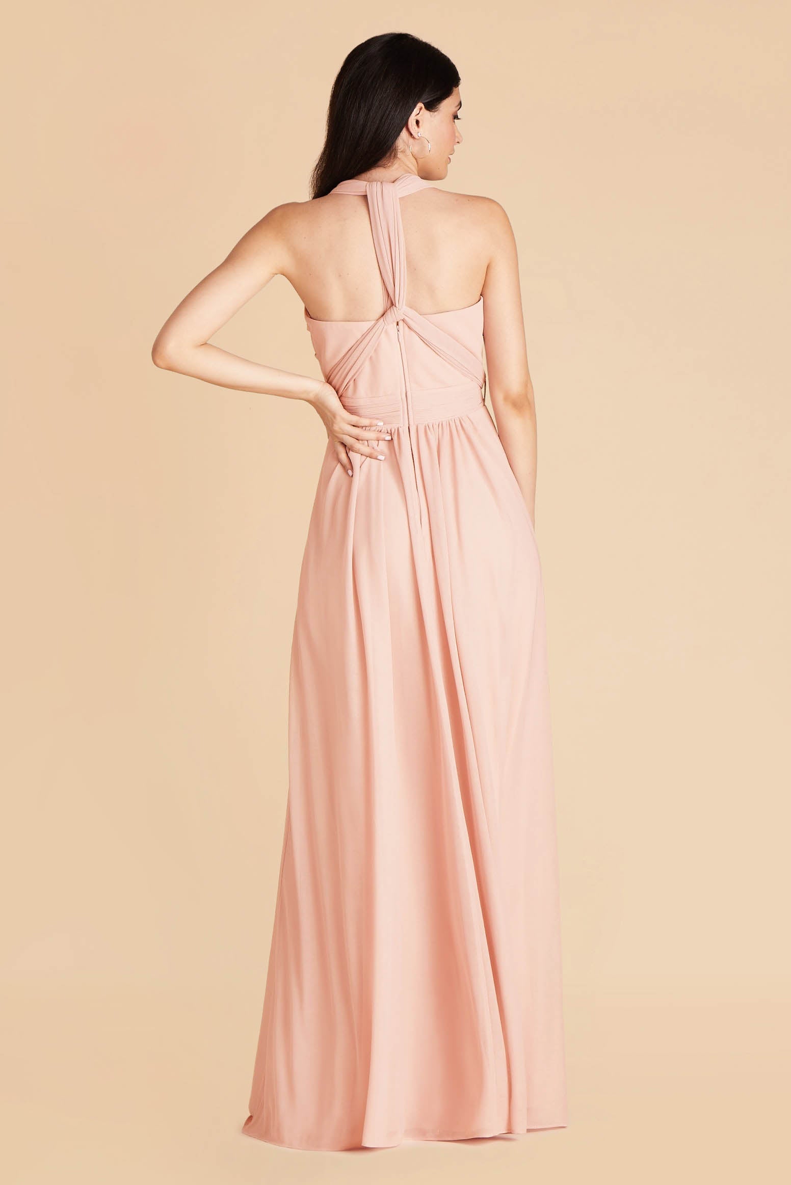 Grace convertible bridesmaid dress in Blush Pink Chiffon