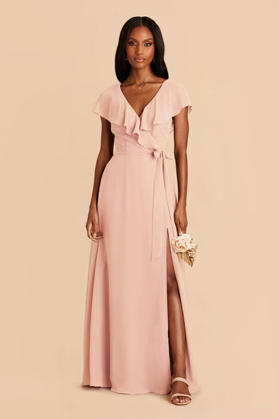 Blush Pink Jackson Chiffon Dress by Birdy Grey