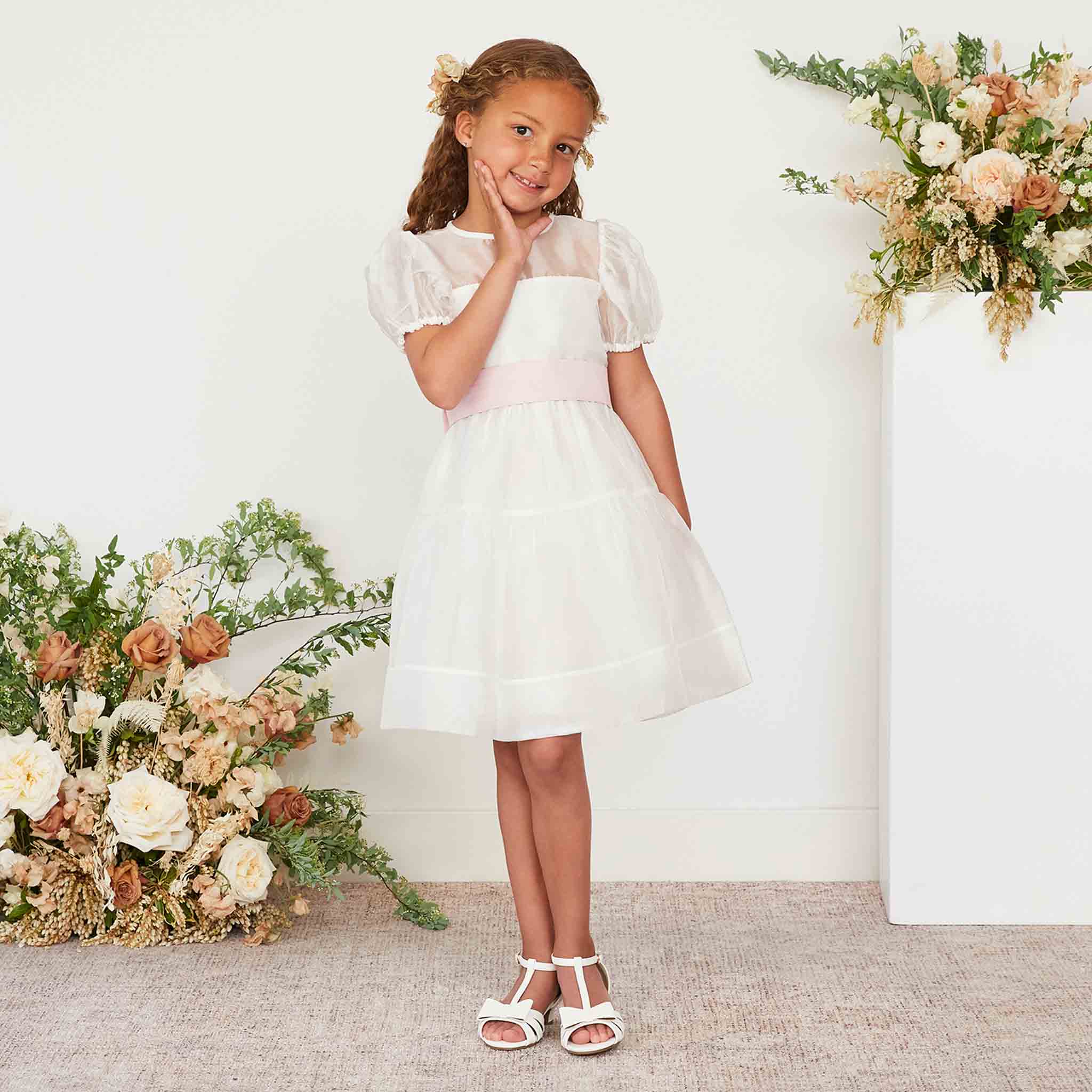 Blush sash for sale flower girl dress