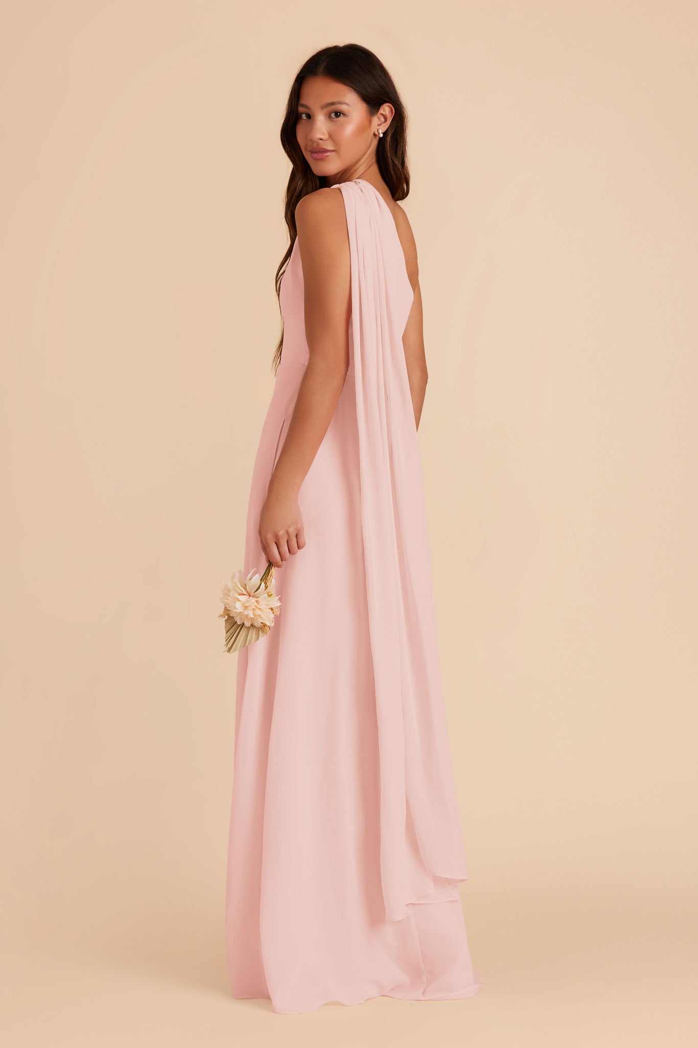 Blush Pink Melissa Chiffon Dress by Birdy Grey