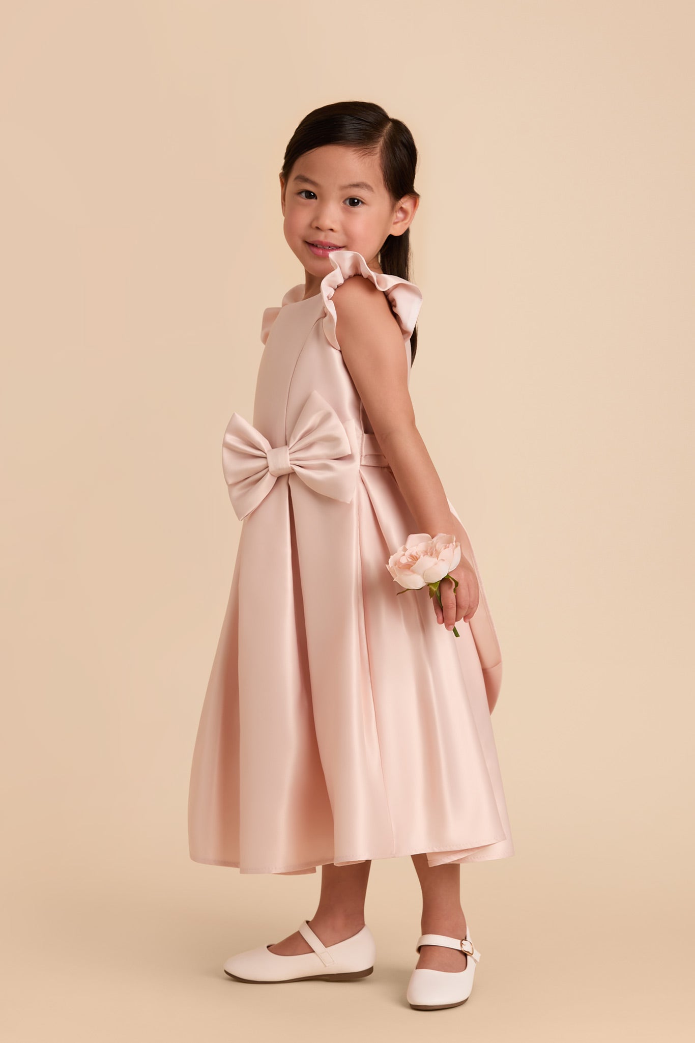 Blush Poppy Flower Girl Dress by Birdy Grey