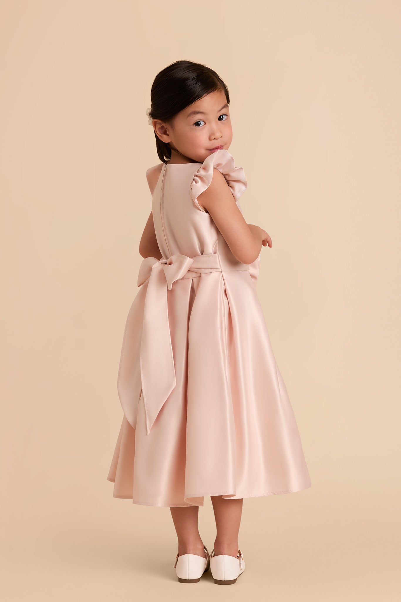 Blush Poppy Flower Girl Dress by Birdy Grey