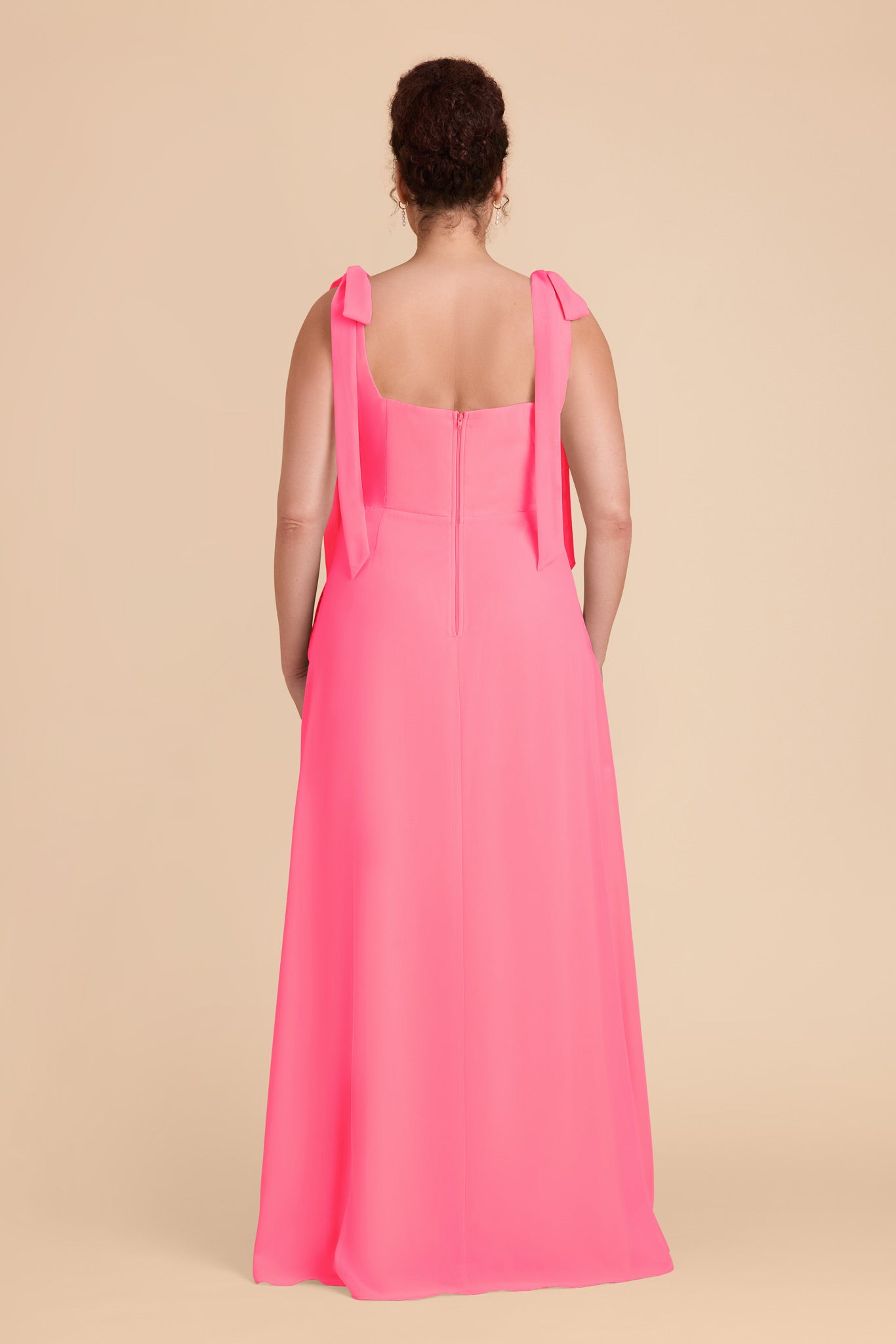 Bon Bon Pink Alex Convertible Chiffon Dress by Birdy Grey