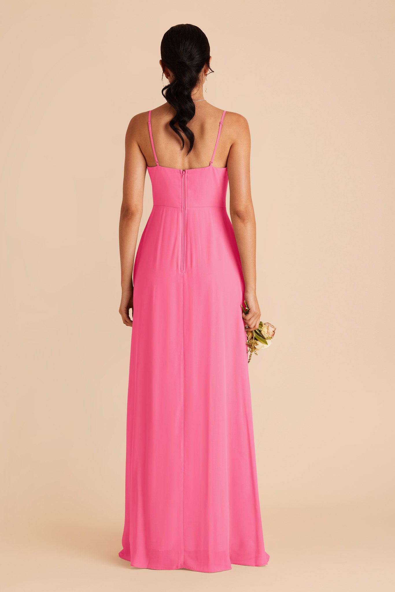 Bon Bon Pink Amy Chiffon Dress by Birdy Grey