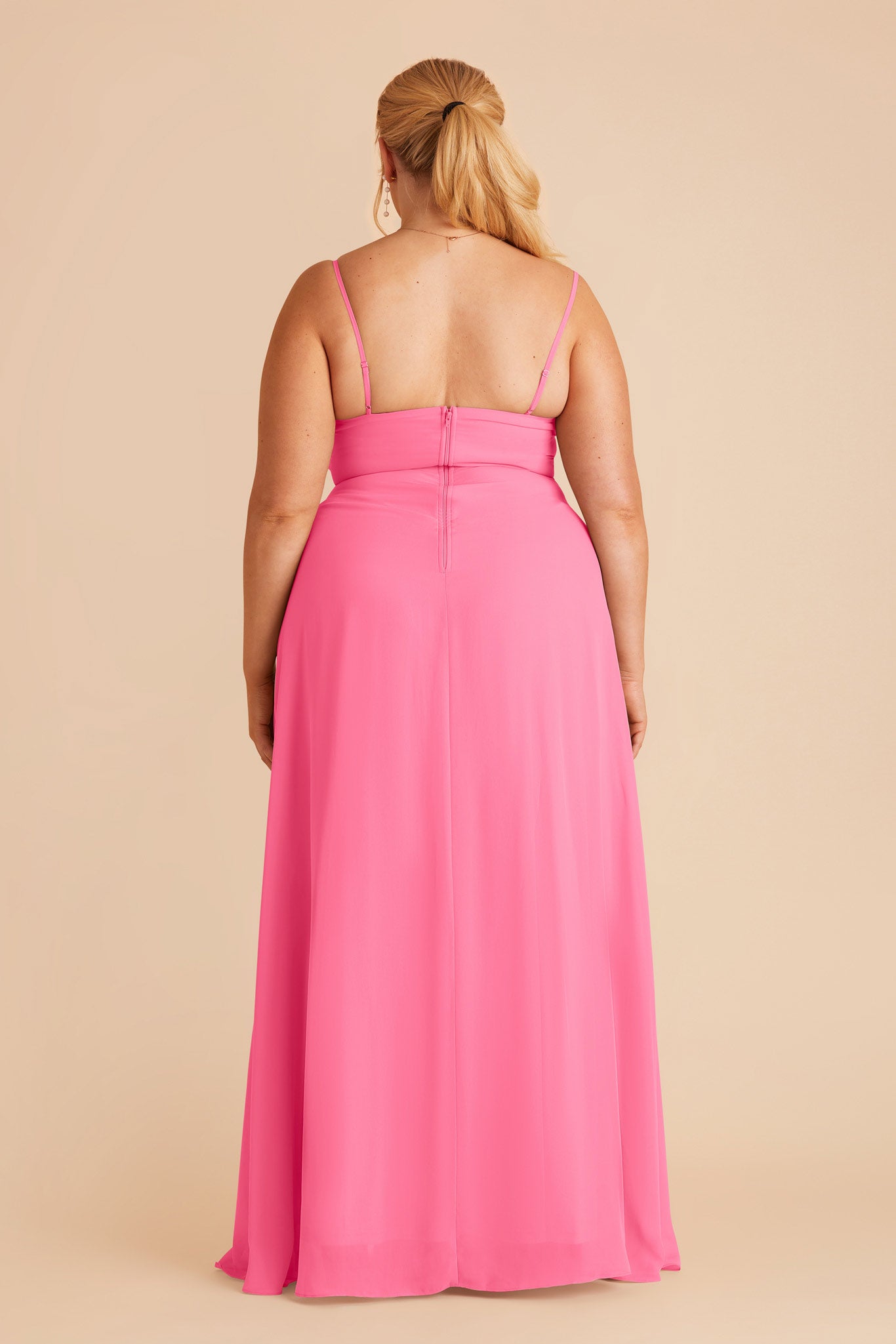 Bon Bon Pink Amy Chiffon Dress by Birdy Grey