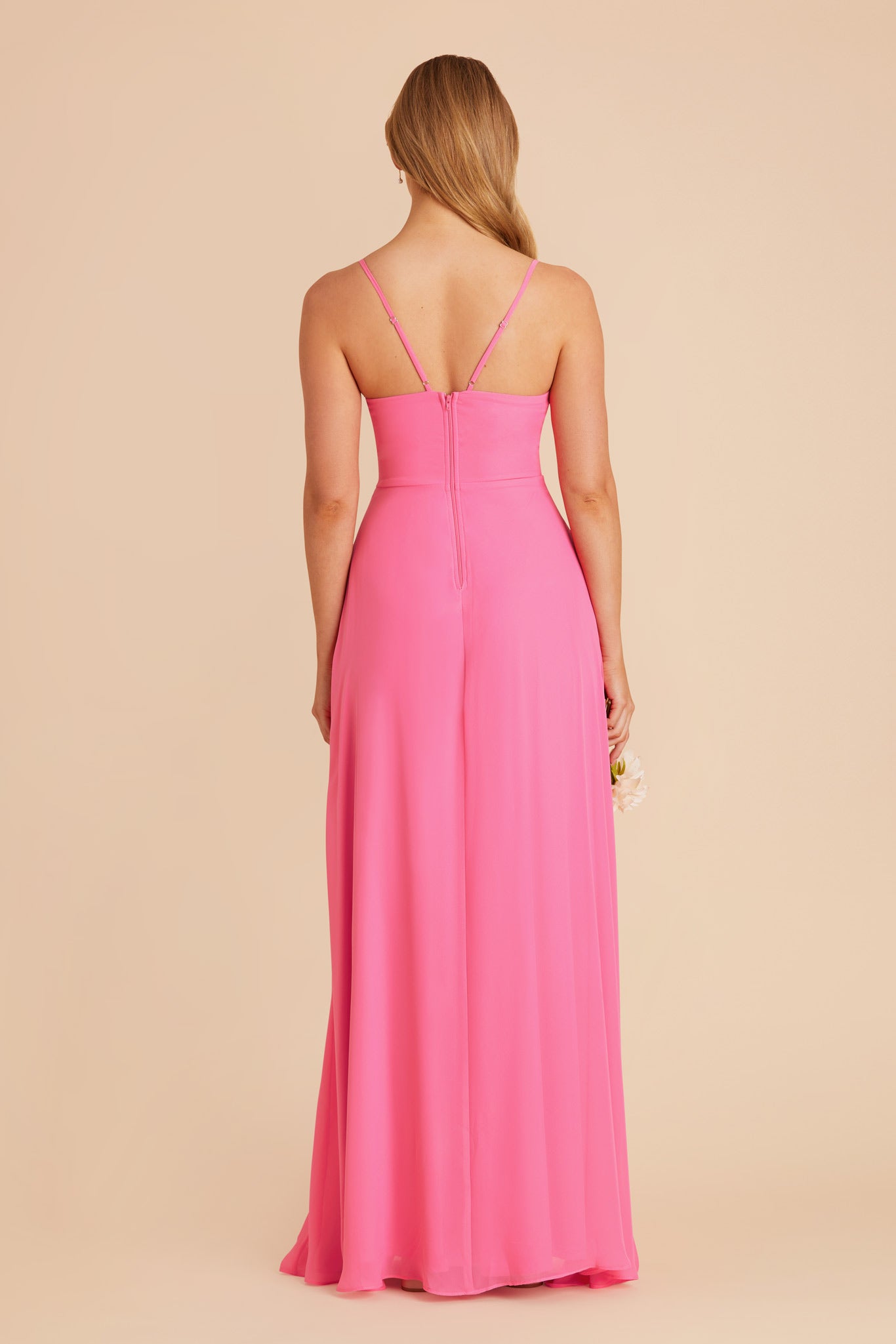 Bon Bon Pink Theresa Chiffon Dress by Birdy Grey