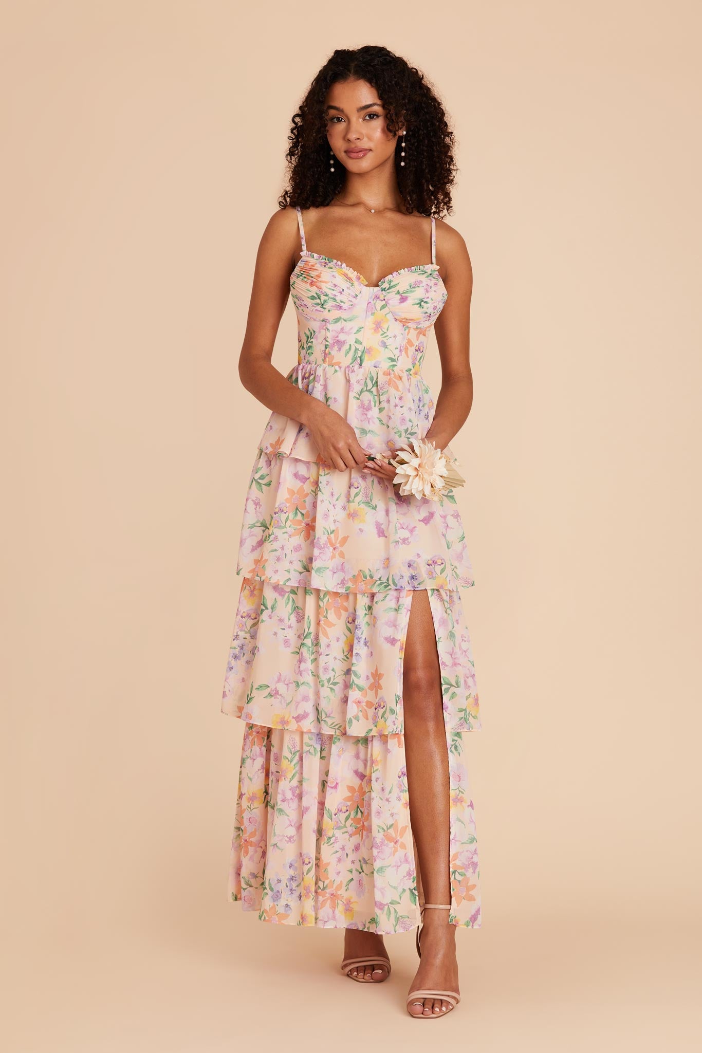 Botanical Blooms Lola Chiffon Dress by Birdy Grey