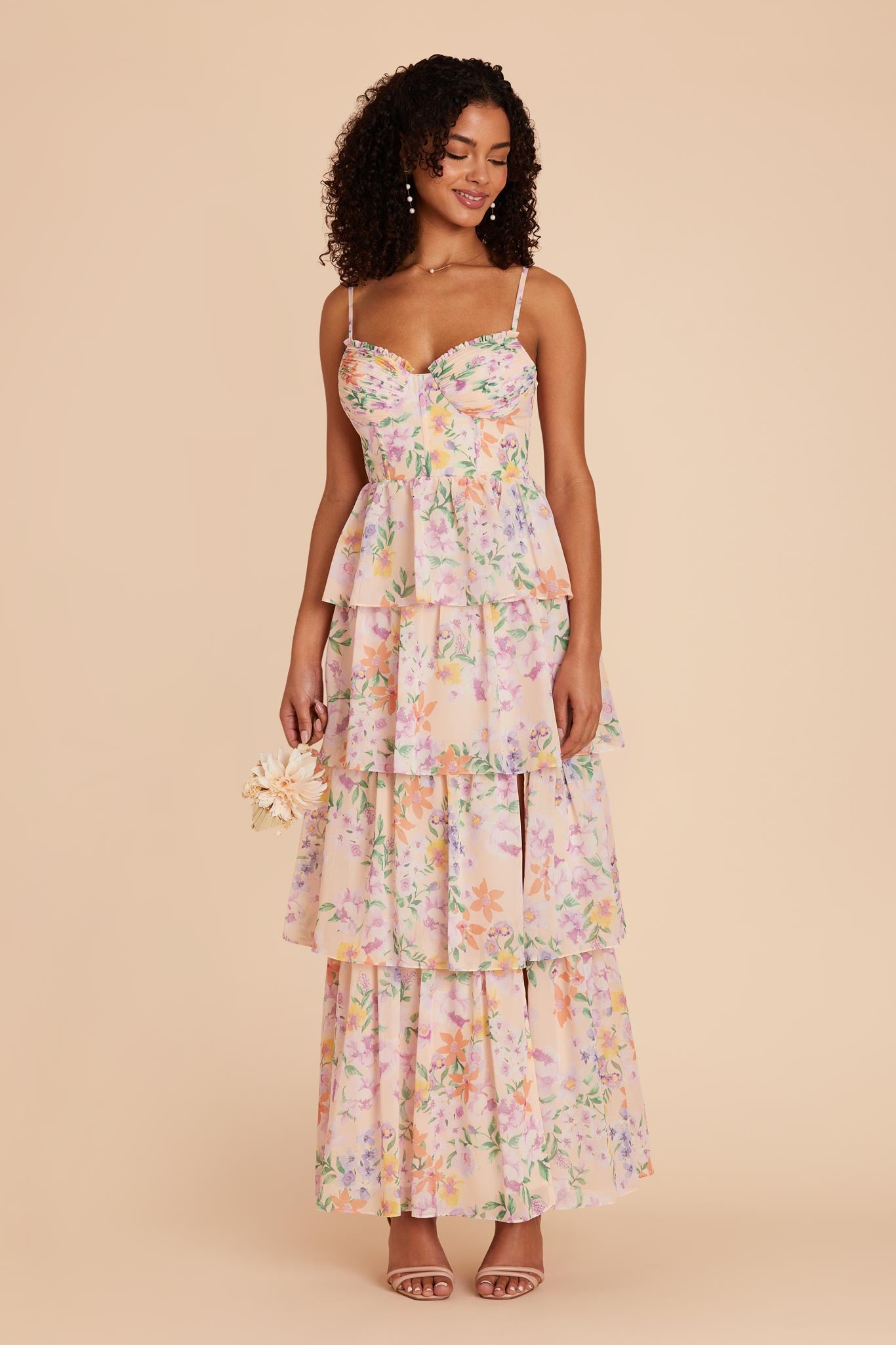 Botanical Blooms Lola Chiffon Dress by Birdy Grey