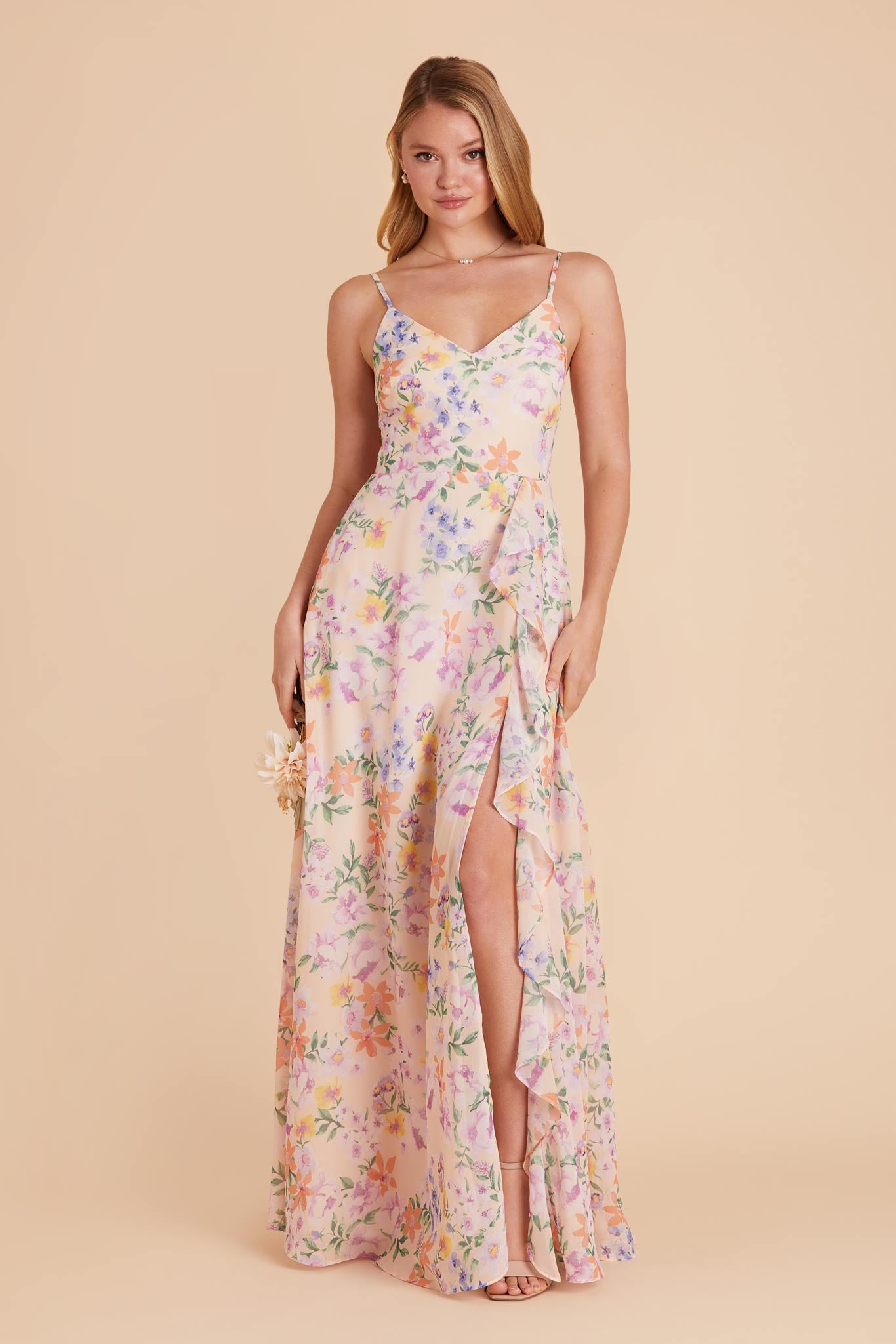 Botanical Blooms Theresa Chiffon Dress by Birdy Grey