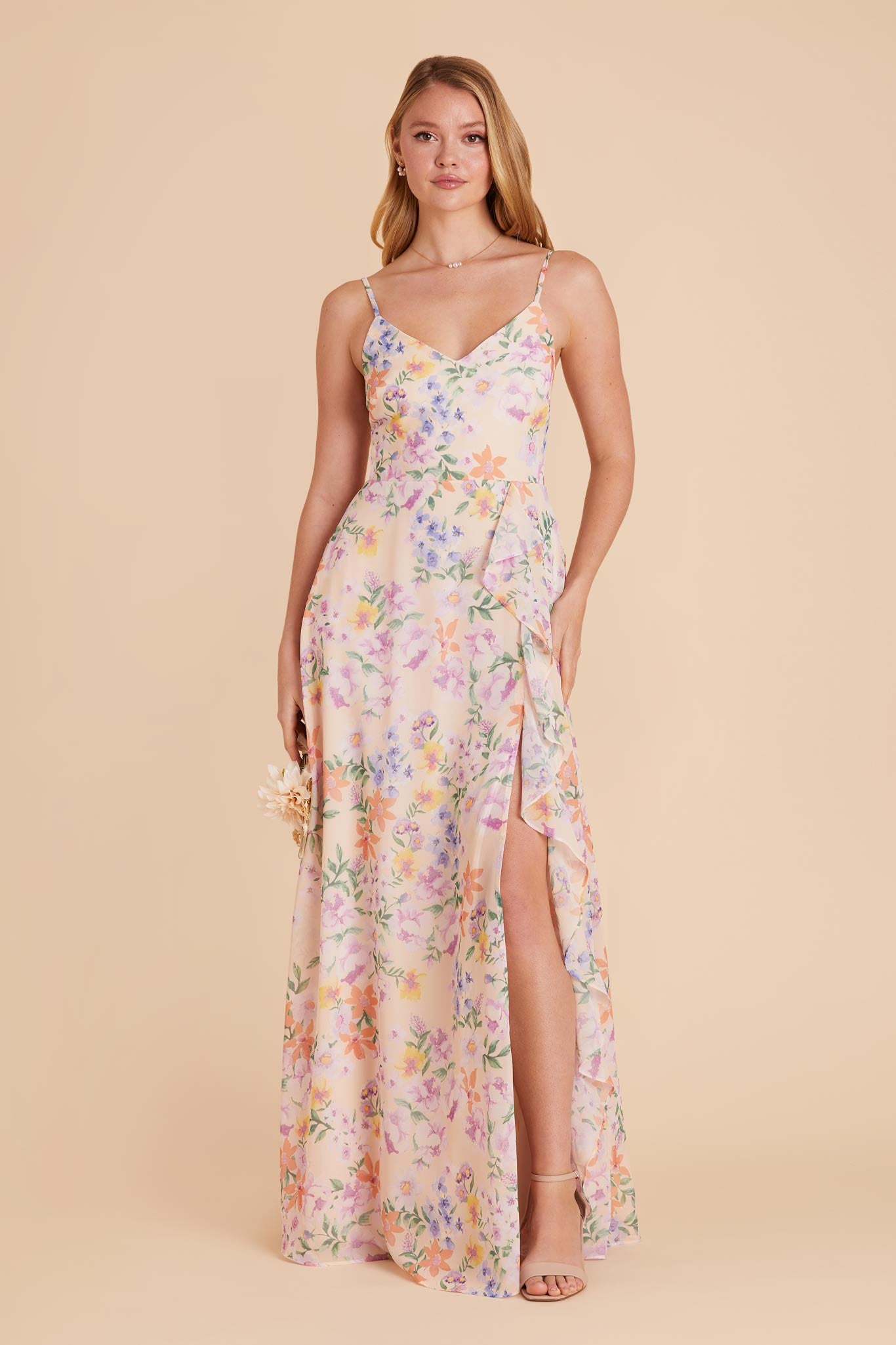 Botanical Blooms Theresa Chiffon Dress by Birdy Grey