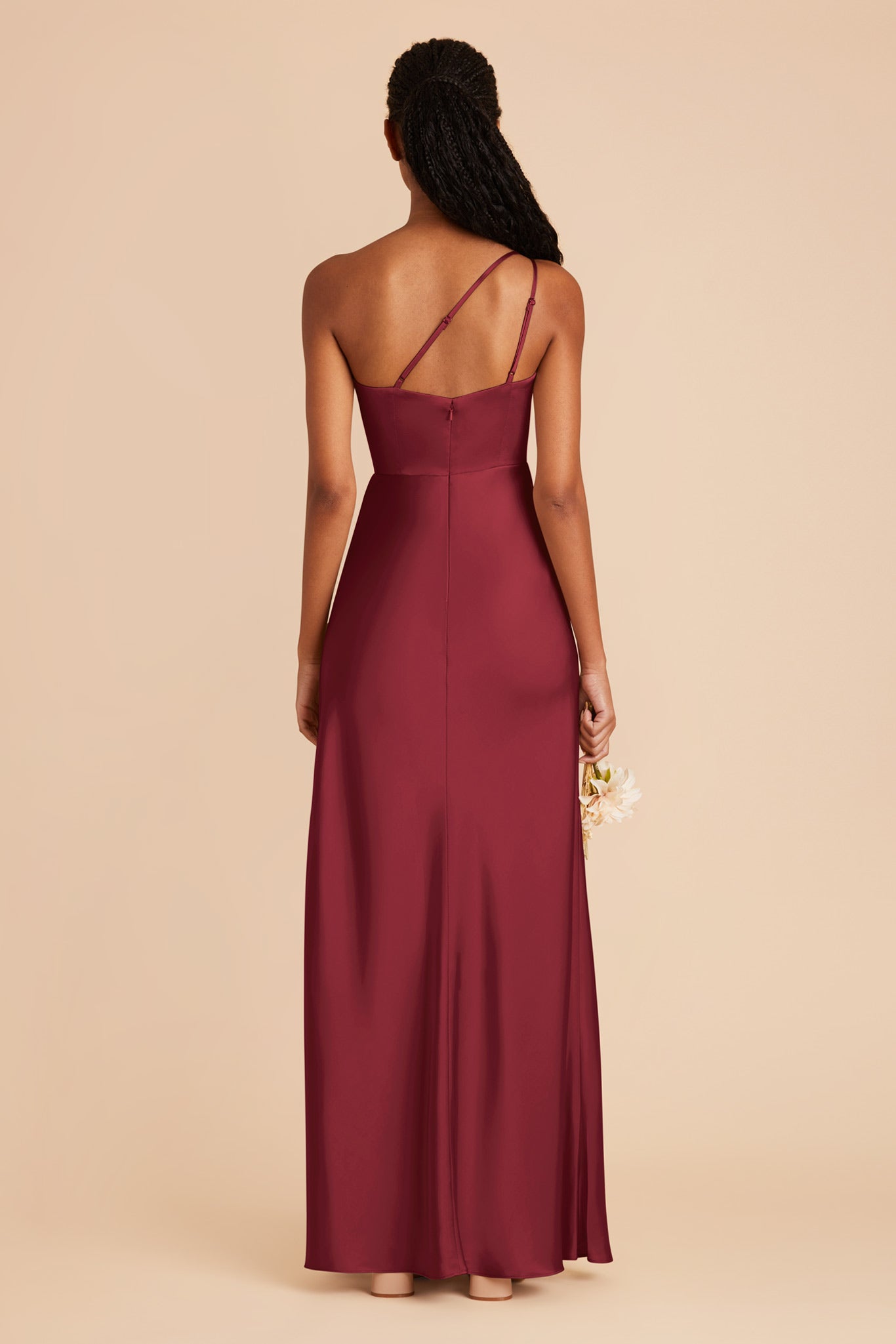 Burgundy Kensie Matte Satin Dress by Birdy Grey