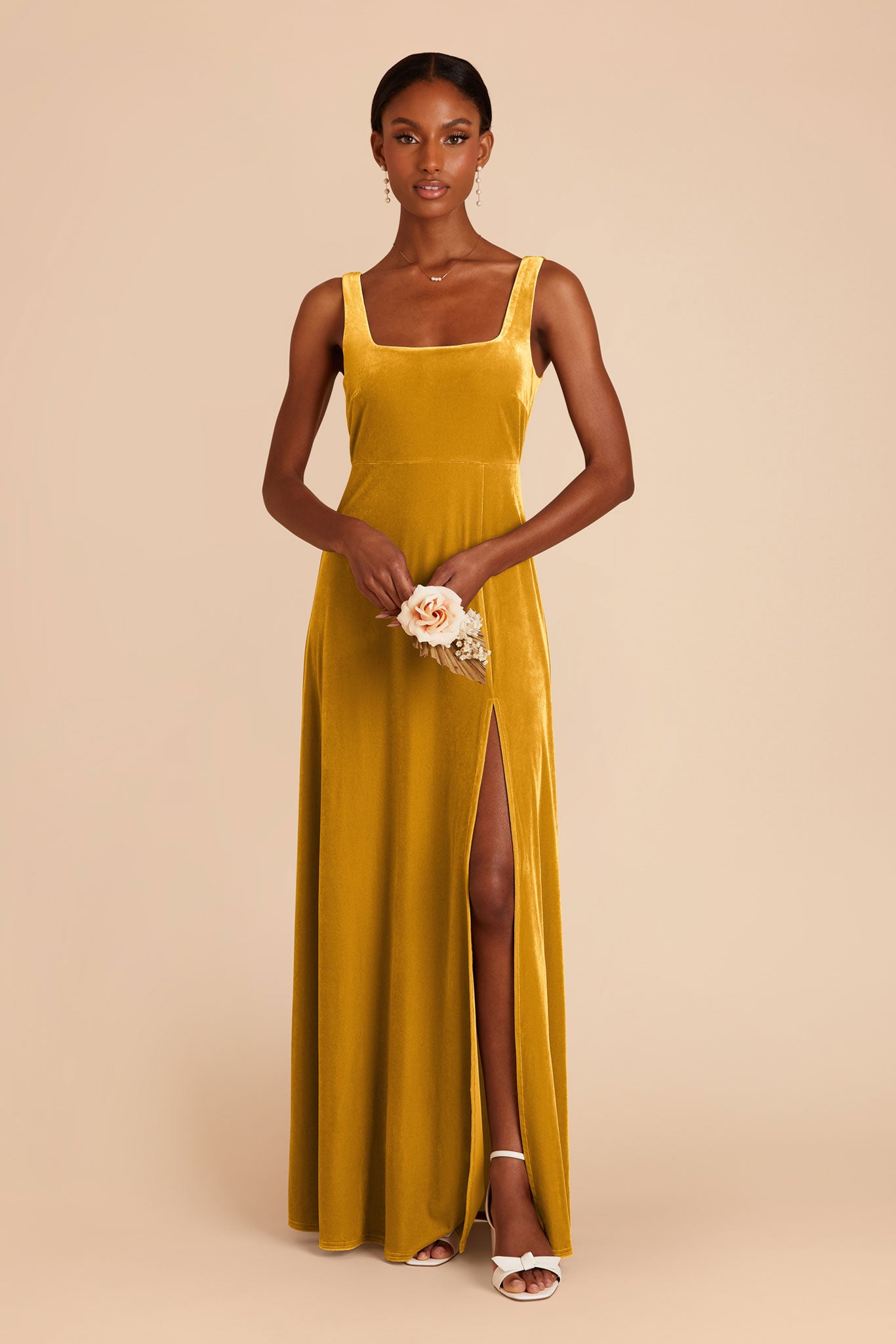 Butterscotch Alex Velvet Dress by Birdy Grey