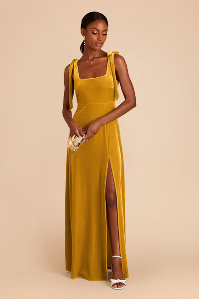 Butterscotch Alex Velvet Dress by Birdy Grey