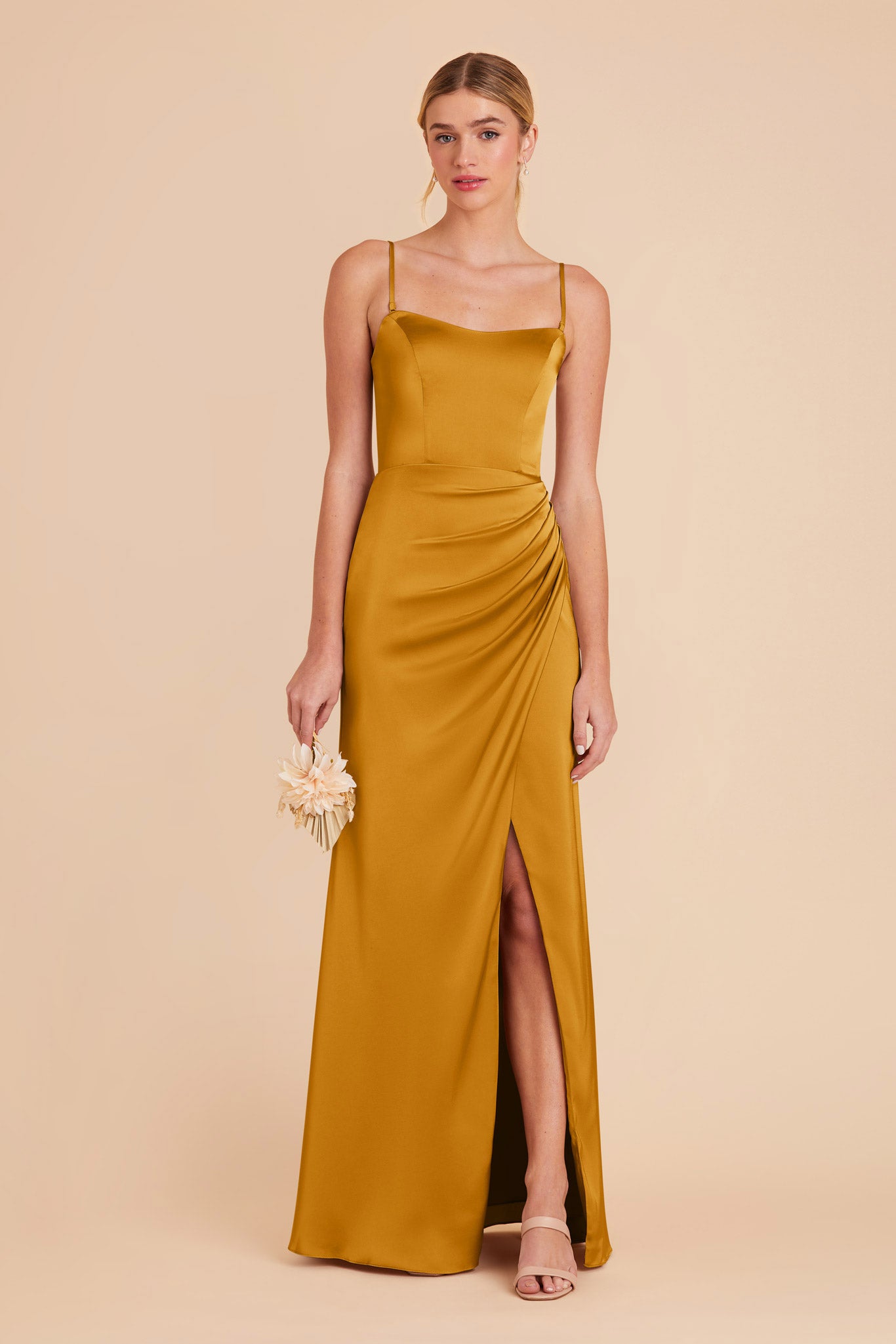 Butterscotch Anne Matte Satin Dress by Birdy Grey