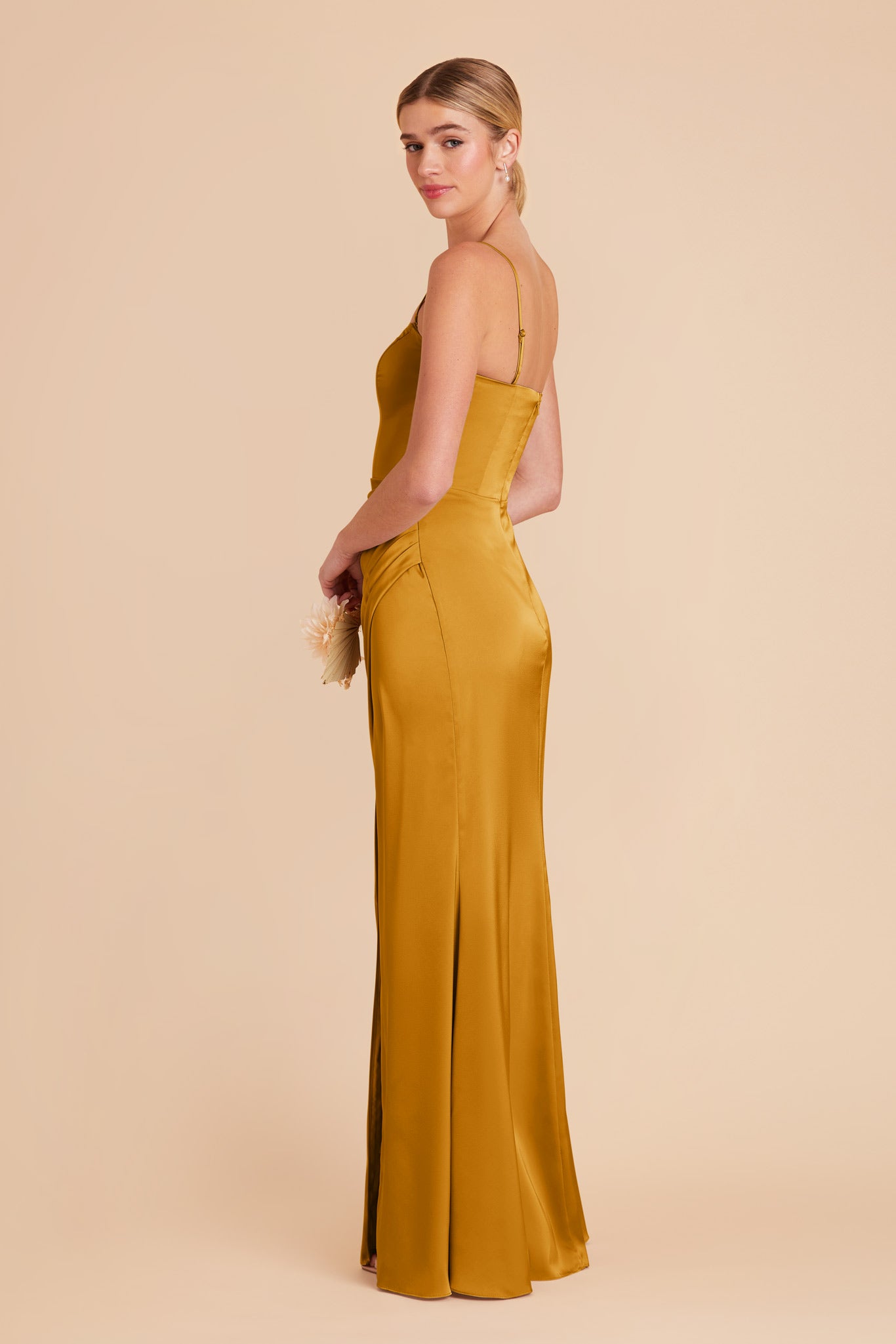 Butterscotch Anne Matte Satin Dress by Birdy Grey