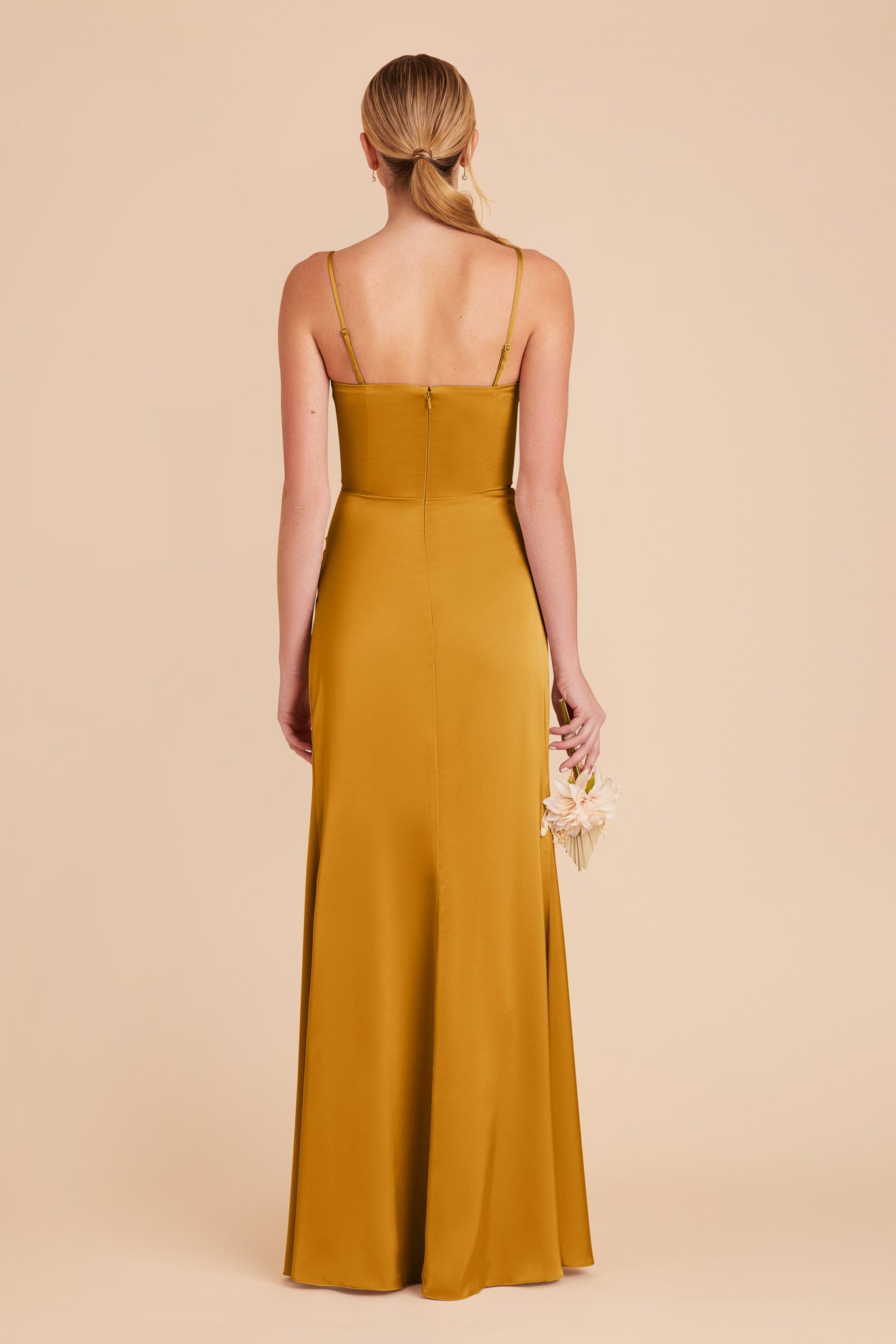 Butterscotch Anne Matte Satin Dress by Birdy Grey