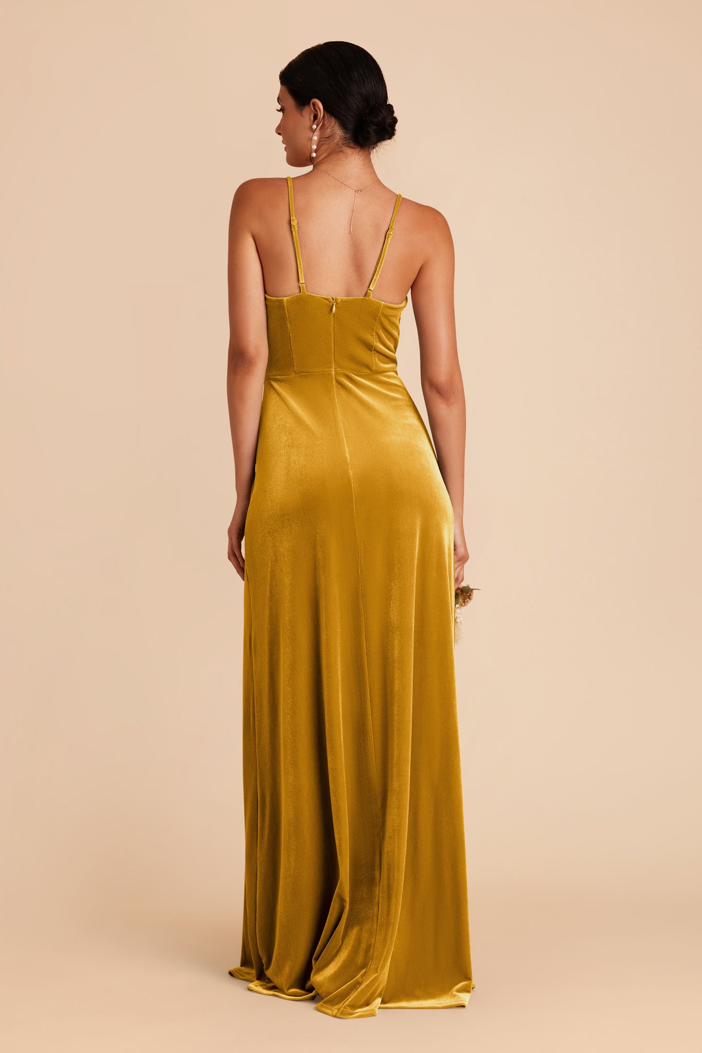 Butterscotch Ash Velvet Dress by Birdy Grey