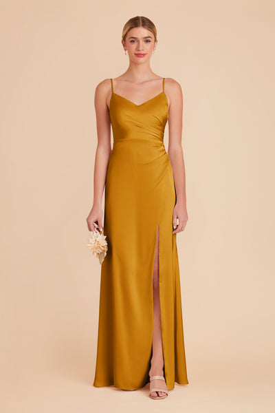 Butterscotch Catherine Matte Satin Dress by Birdy Grey