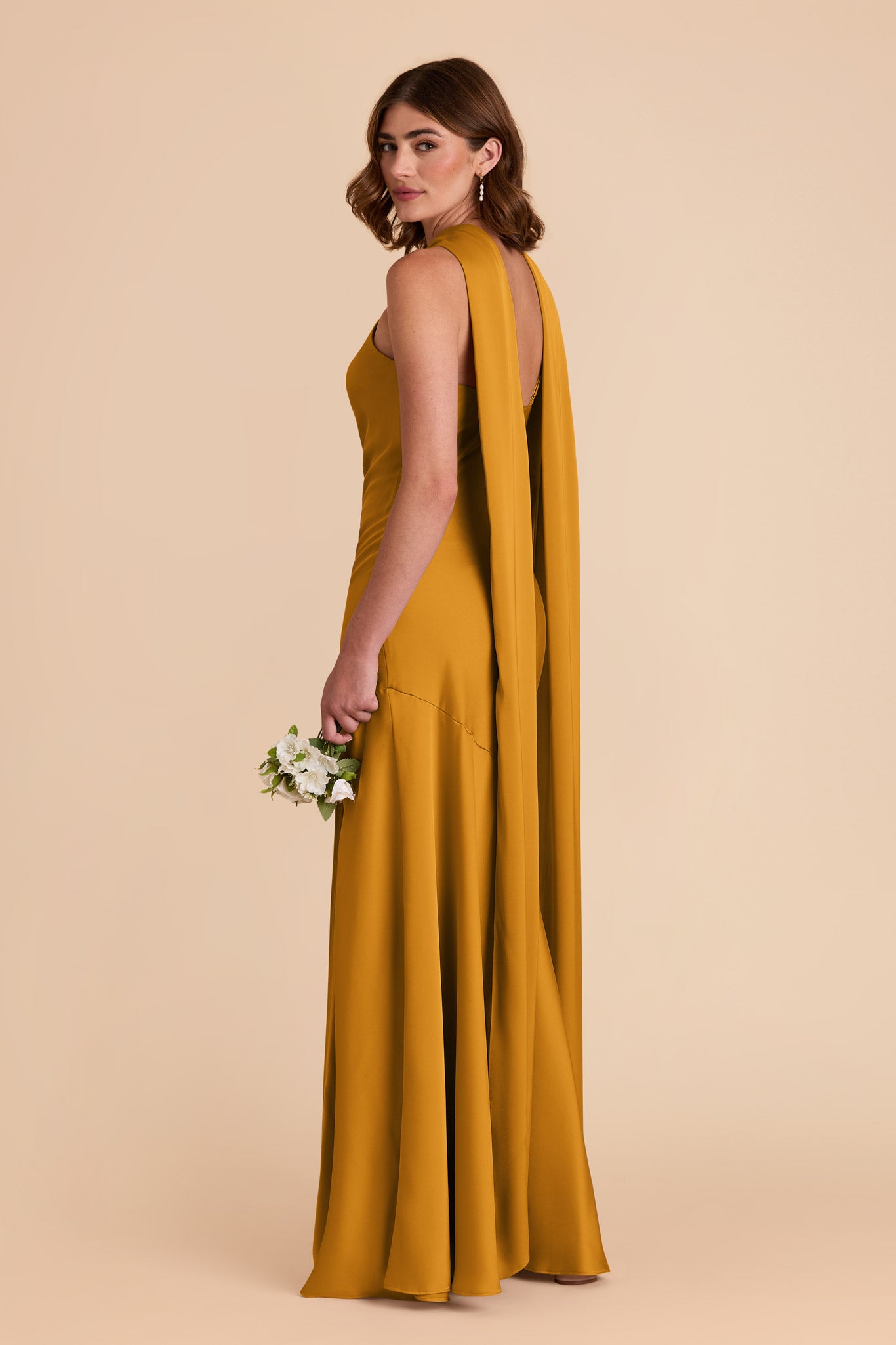 Butterscotch Eileen Matte Satin Dress by Birdy Grey