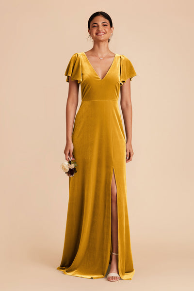 Butterscotch Hannah Velvet Dress by Birdy Grey