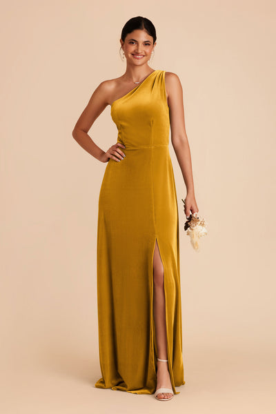 Butterscotch Kira Velvet Dress by Birdy Grey