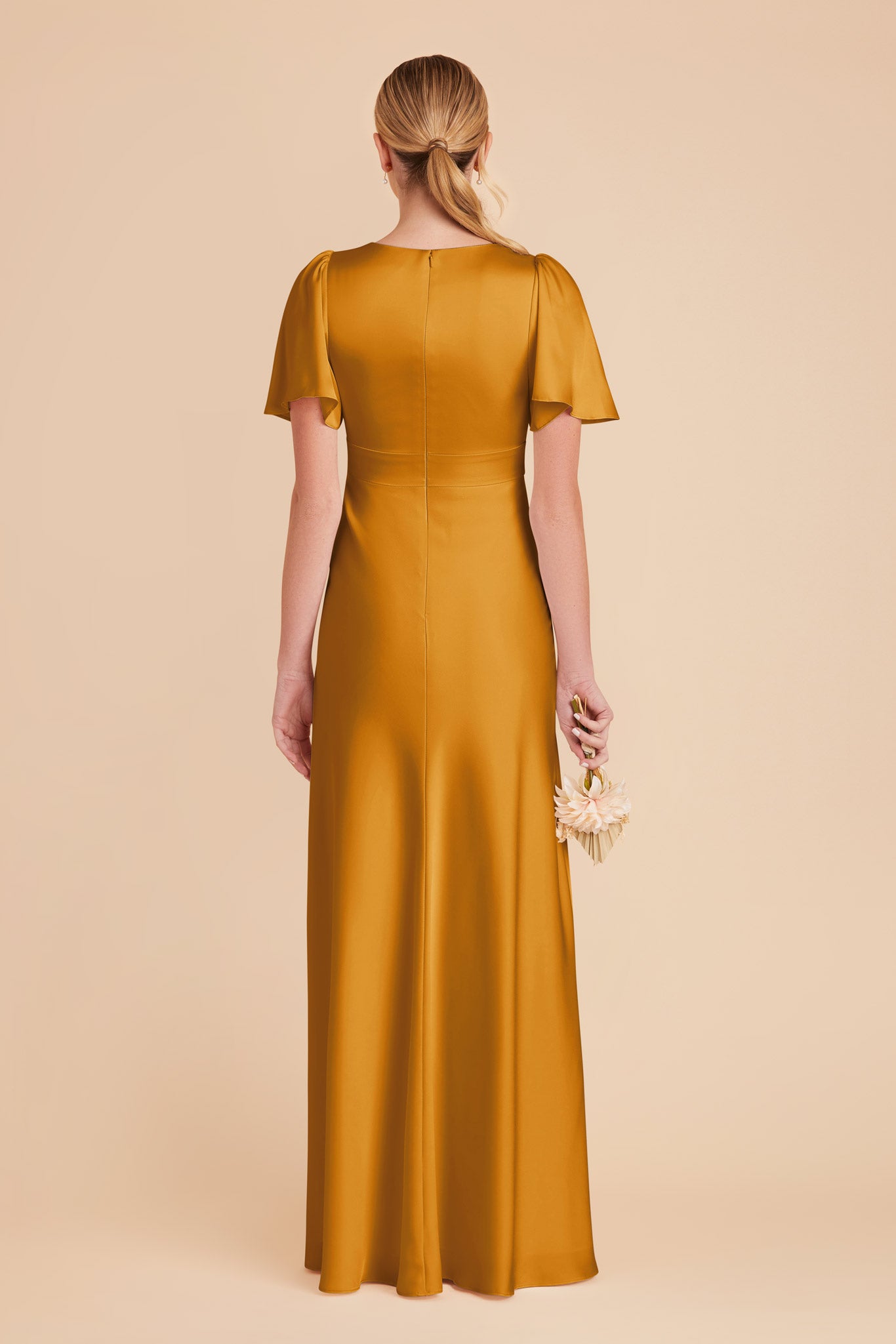 Butterscotch Marni Matte Satin Dress by Birdy Grey