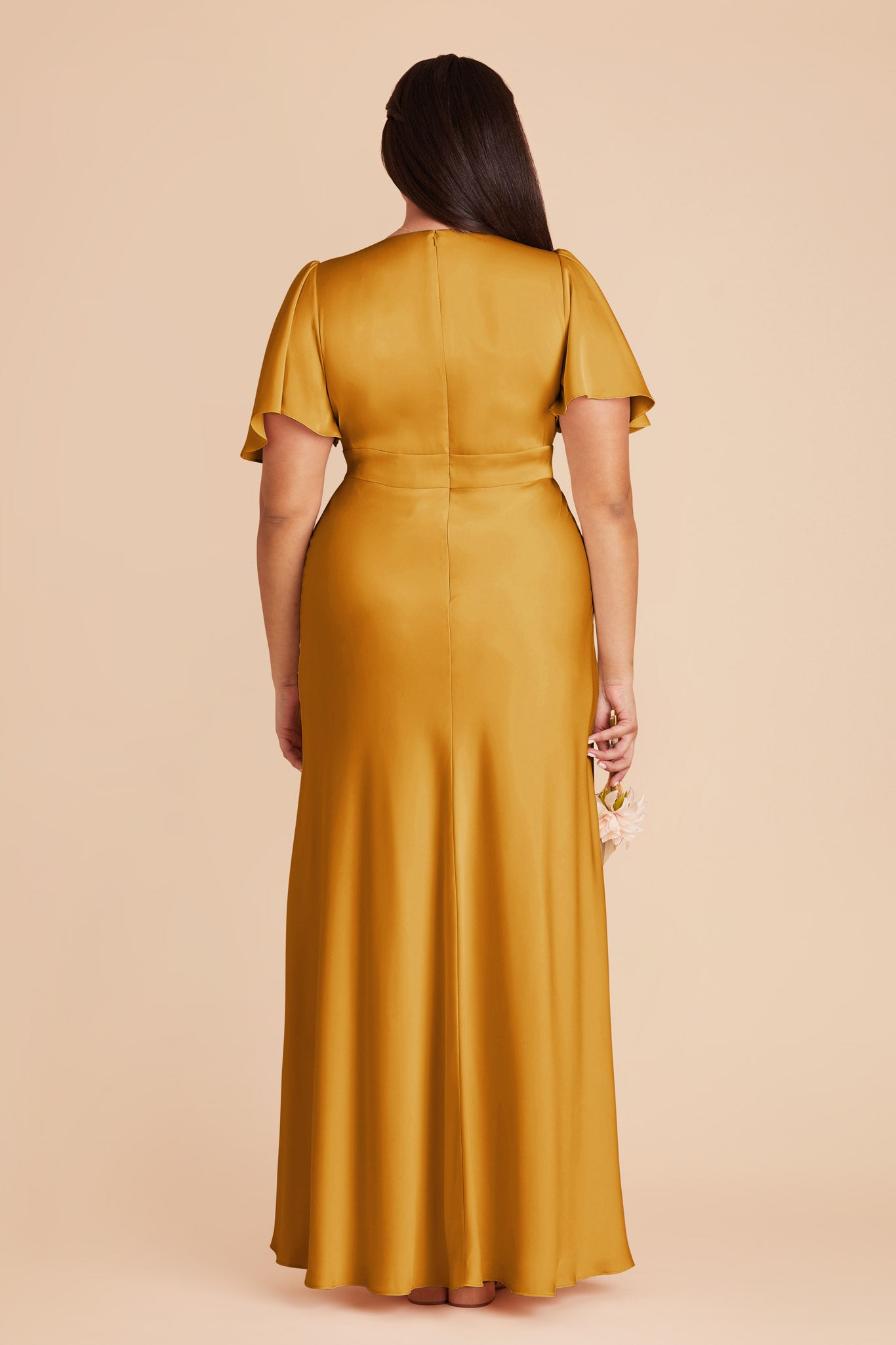 Butterscotch Marni Matte Satin Dress by Birdy Grey