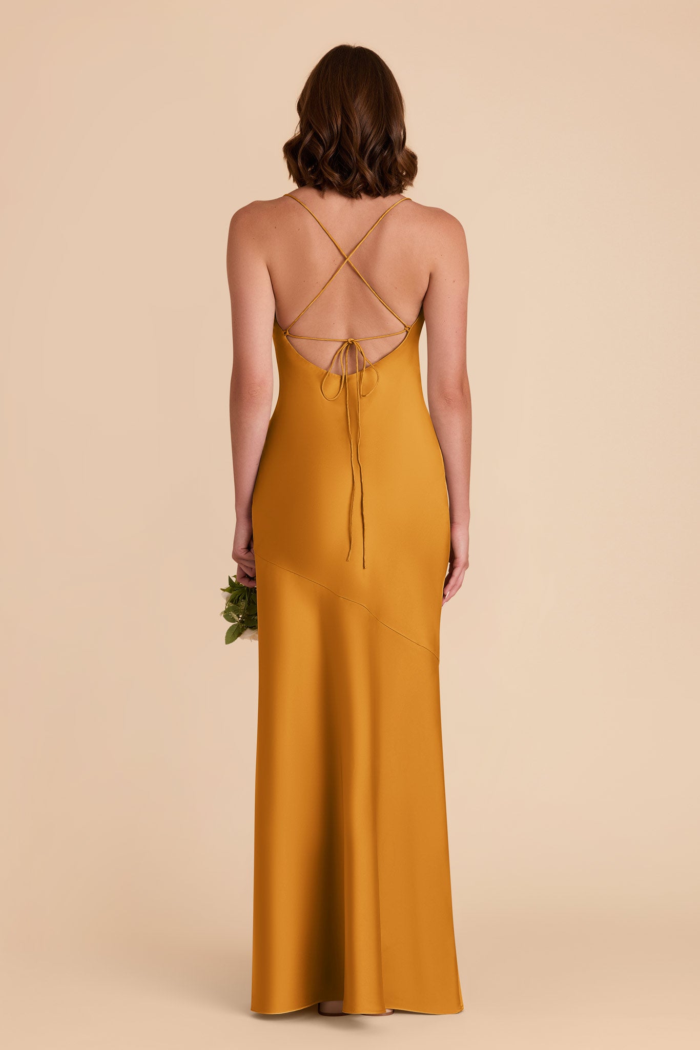 Butterscotch Olivia Matte Satin Dress by Birdy Grey