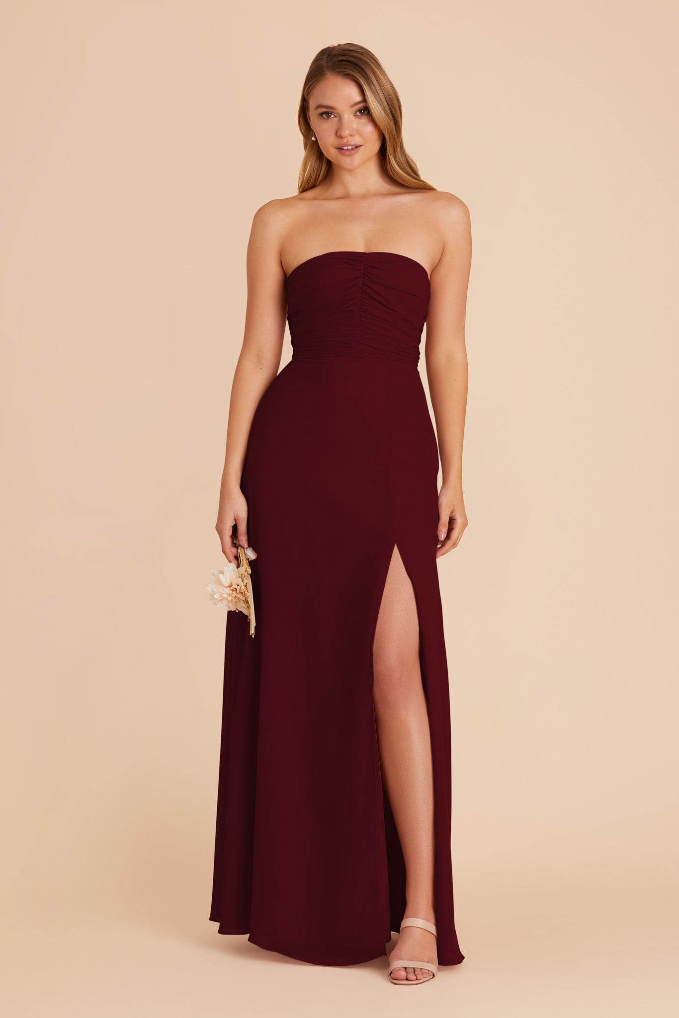 Cabernet Cara Chiffon Dress by Birdy Grey