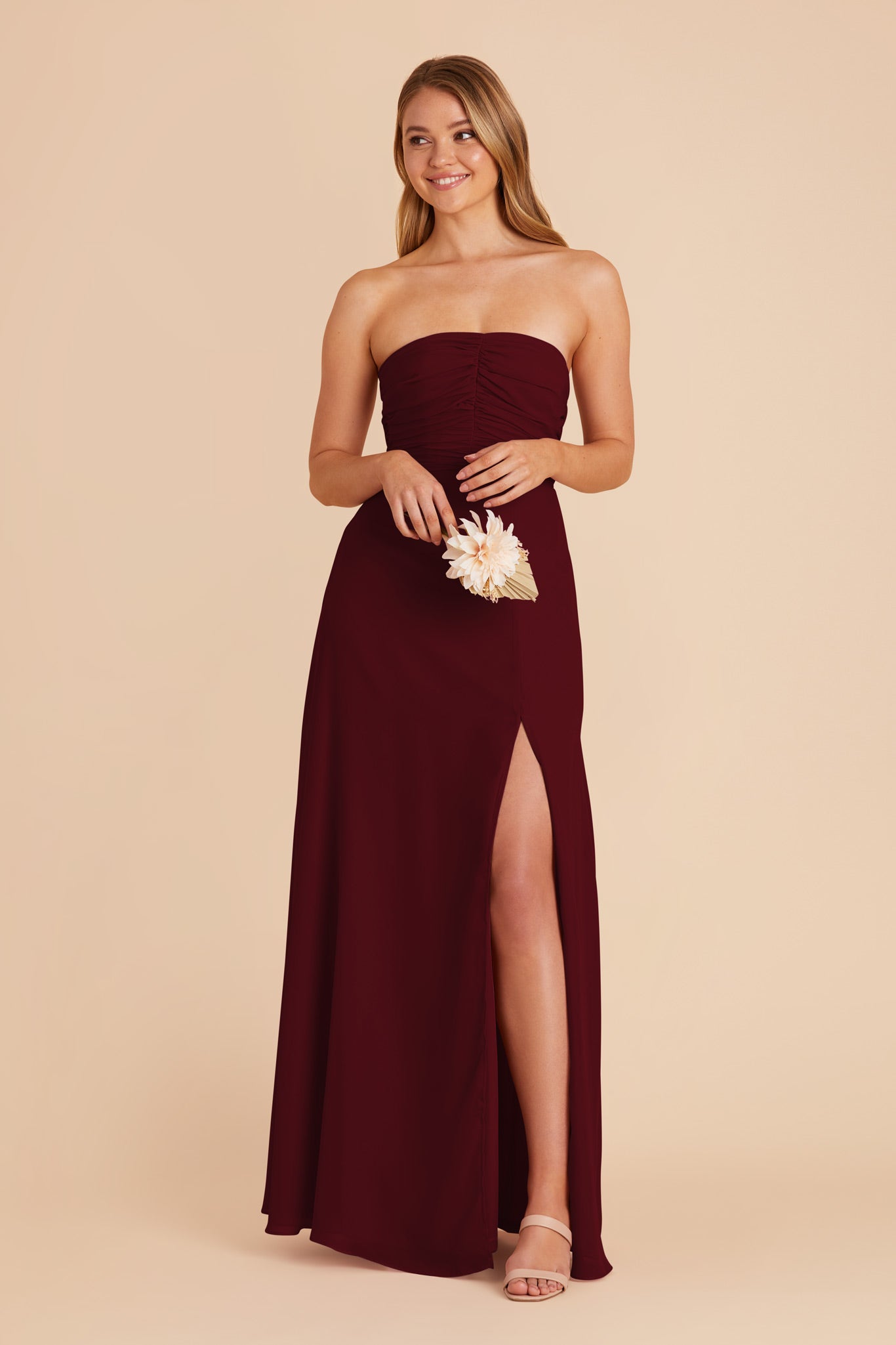 Cabernet Cara Chiffon Dress by Birdy Grey