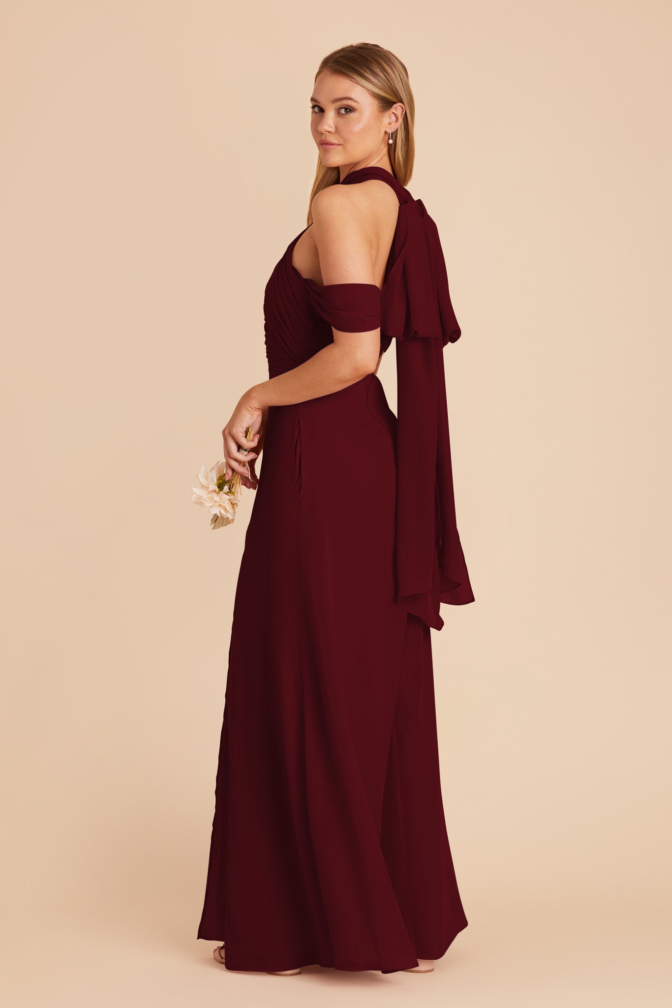 Cabernet Cara Chiffon Dress by Birdy Grey