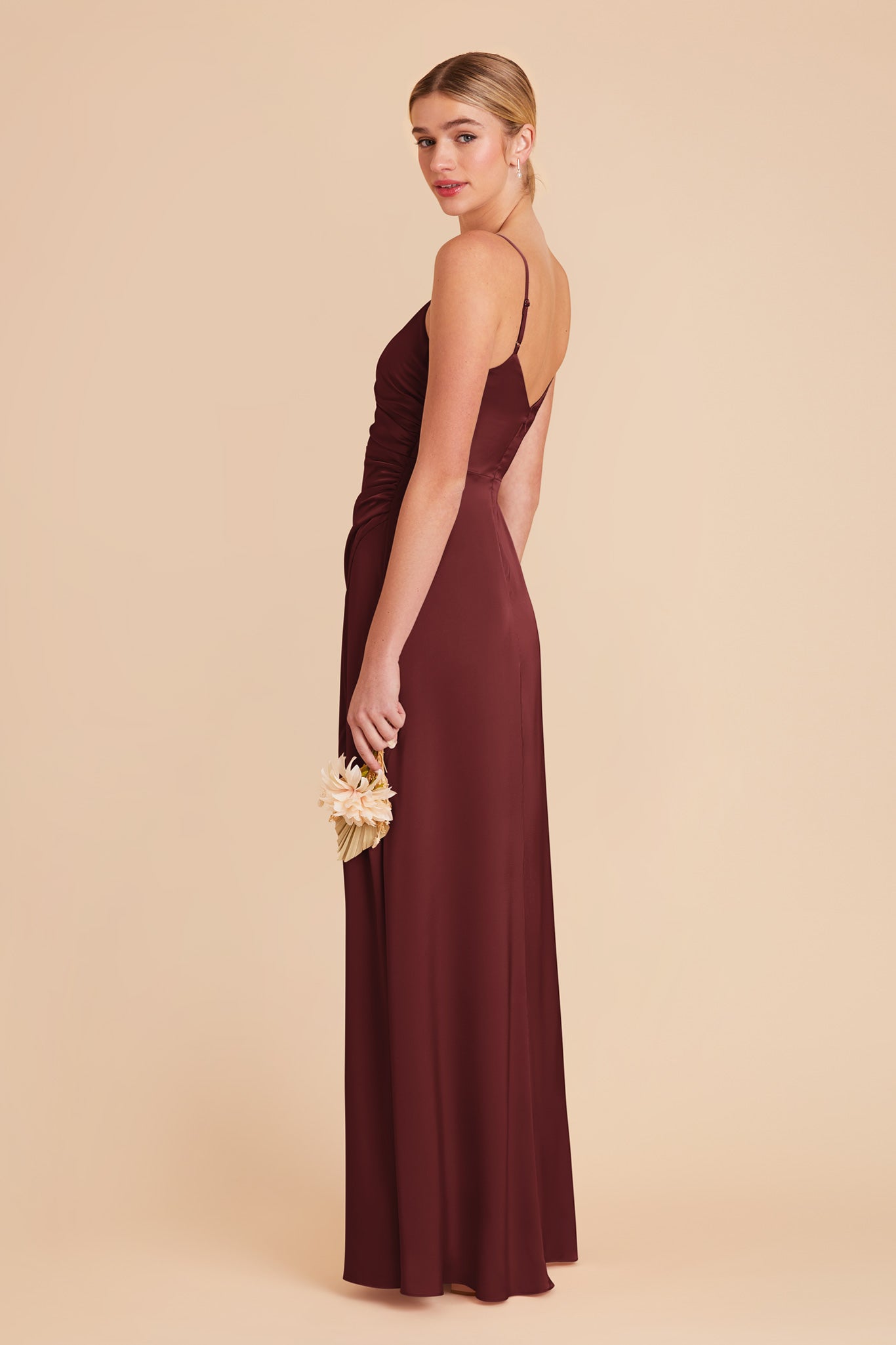 Cabernet Catherine Matte Satin Dress by Birdy Grey