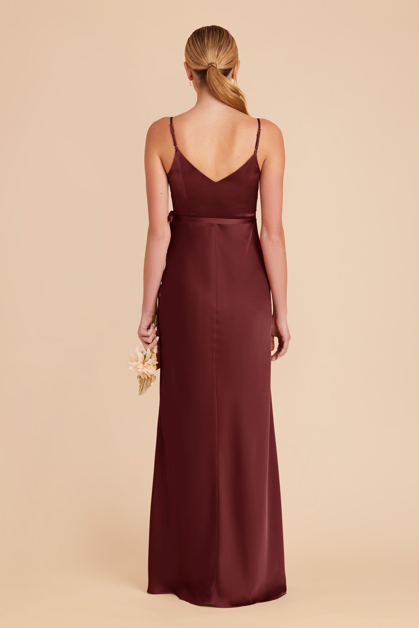 Cabernet Cindy Matte Satin Dress by Birdy Grey