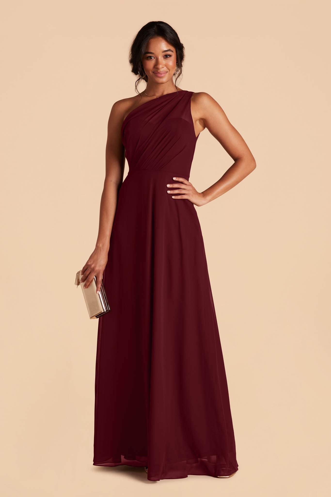  Cabernet Kira Chiffon Dress by Birdy Grey