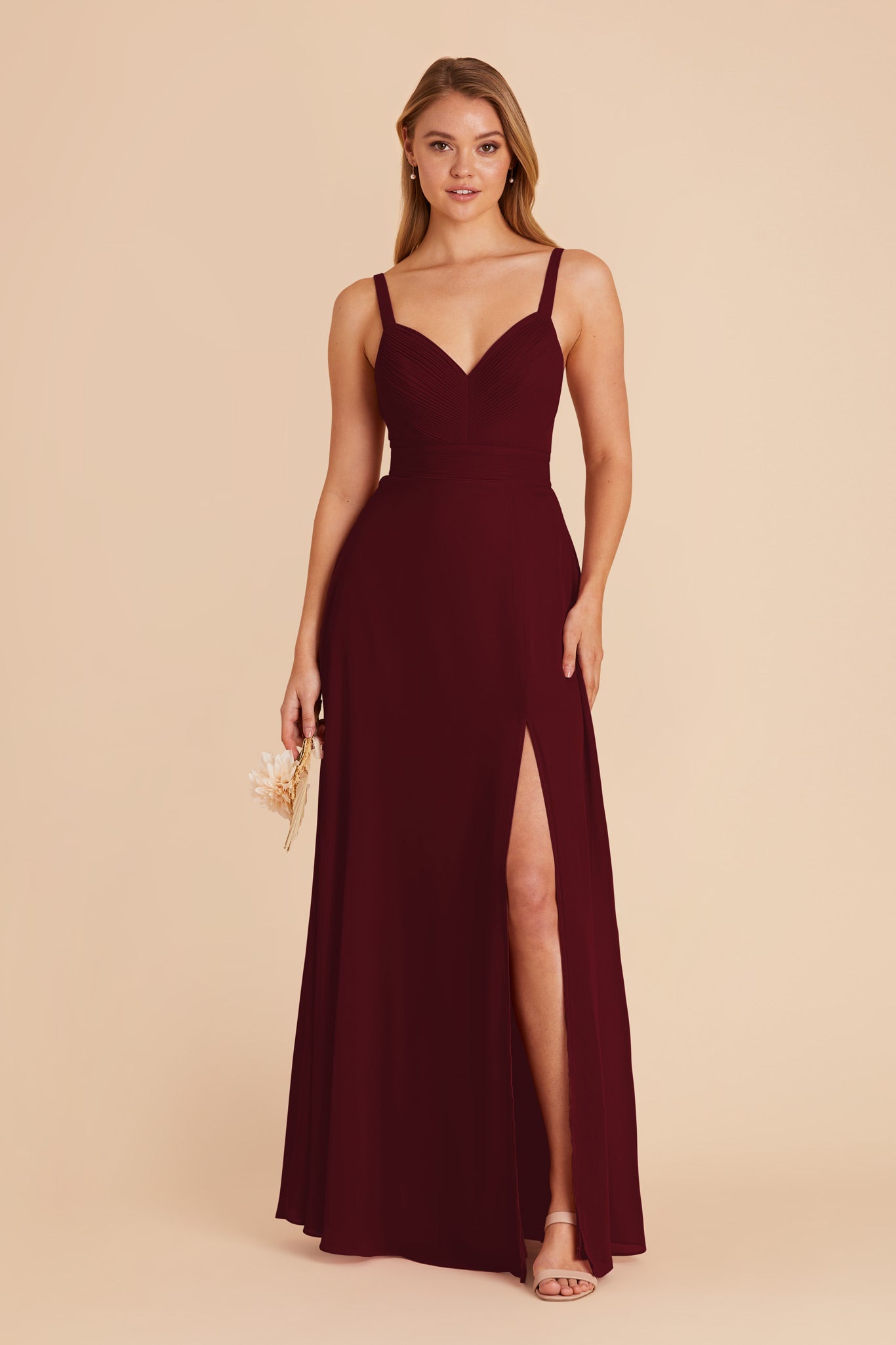 Cabernet Deborah Chiffon Dress by Birdy Grey