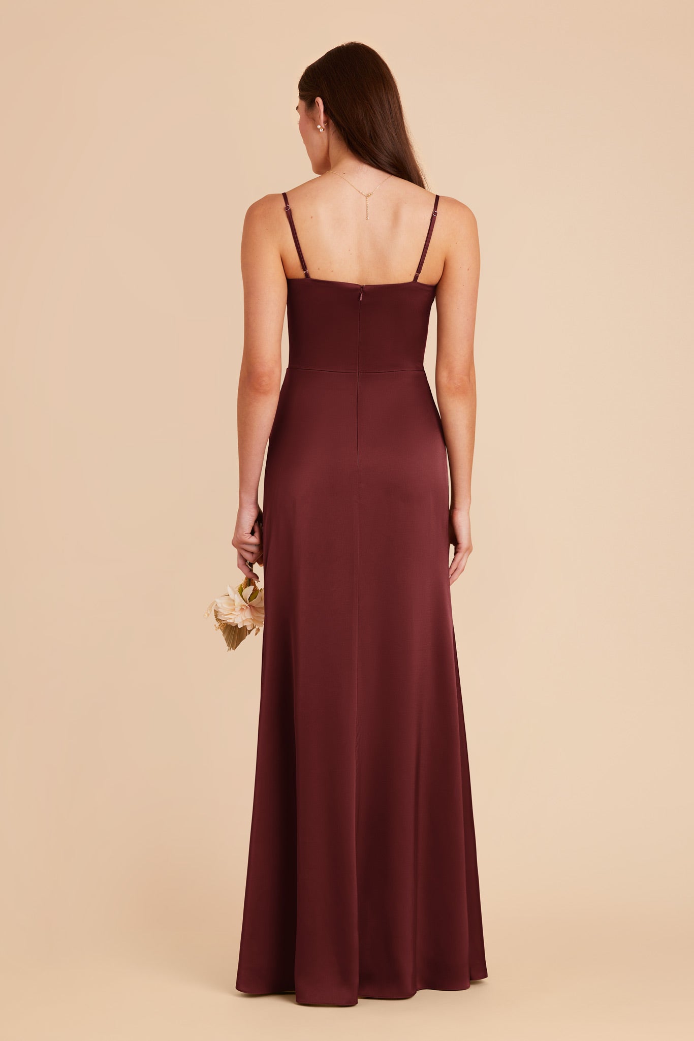 Cabernet Jennifer Matte Satin Dress by Birdy Grey