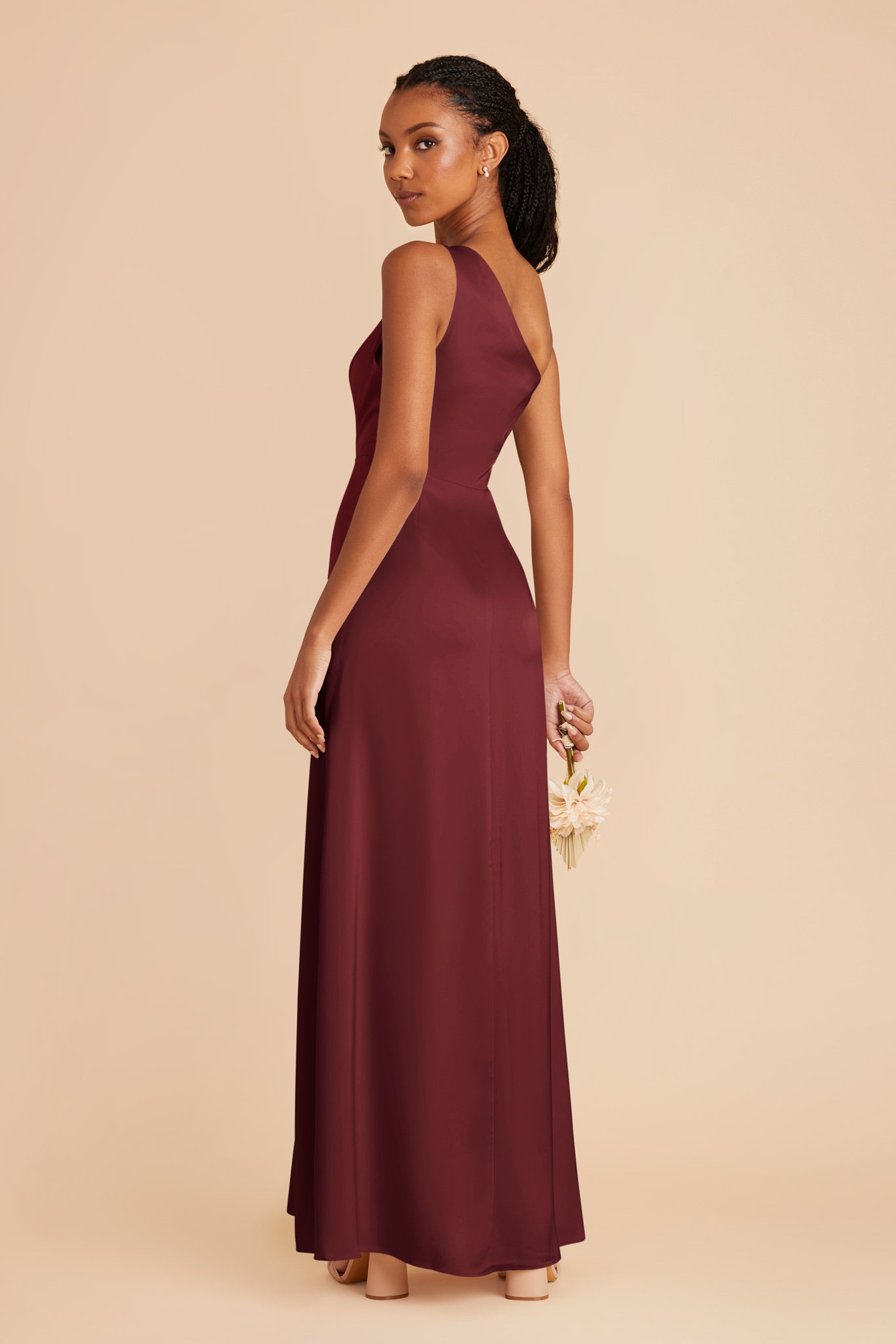 Cabernet Kira Matte Satin Dress by Birdy Grey