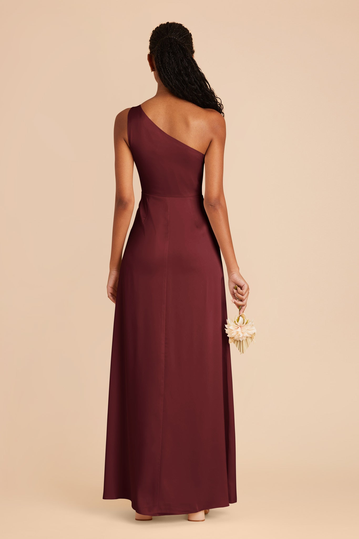 Cabernet Kira Matte Satin Dress by Birdy Grey