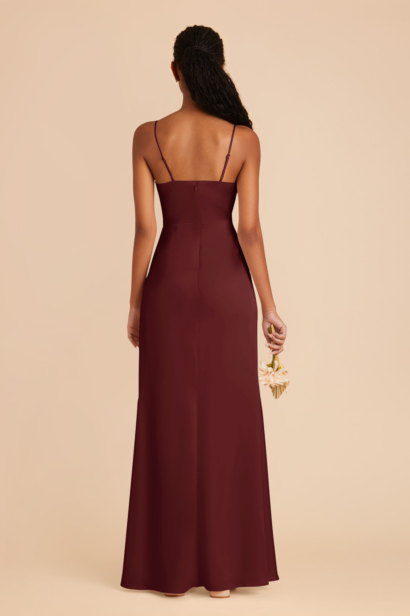 Cabernet Lydia Matte Satin Dress by Birdy Grey