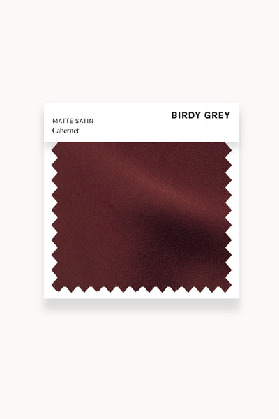 Cabernet Matte Satin Swatch by Birdy Grey