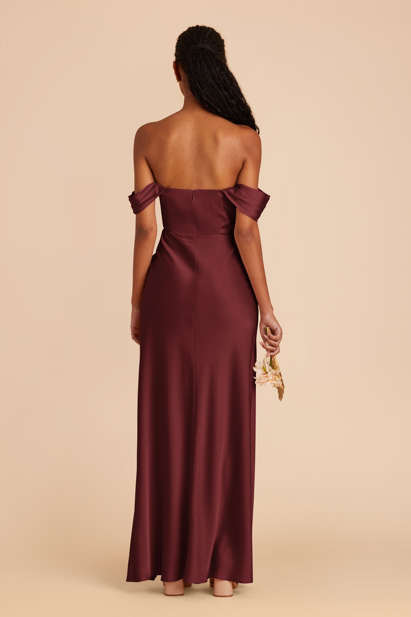 Cabernet Mia Matte Satin Convertible Dress by Birdy Grey