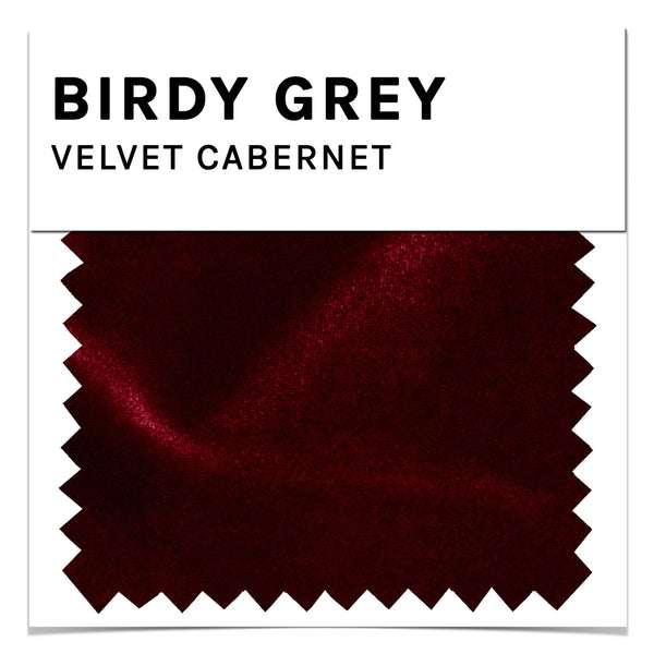 Plain Red Velour Dress Fabric | Roxy Stretch Velvet - Wine