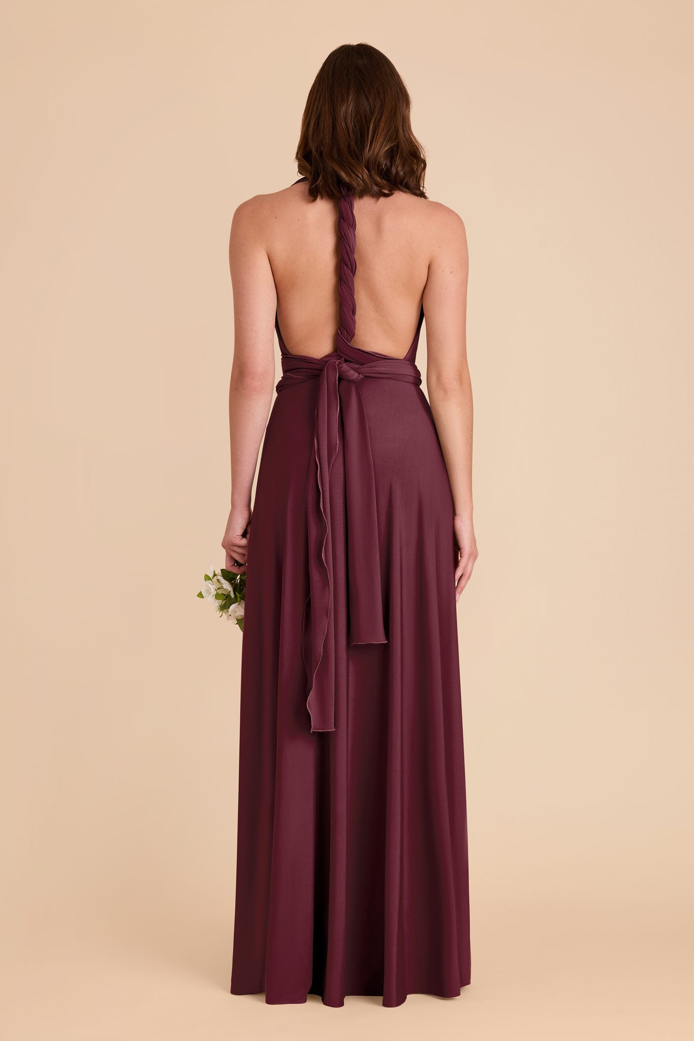 Cabernet Willow Convertible Luxe Knit Dress by Birdy Grey